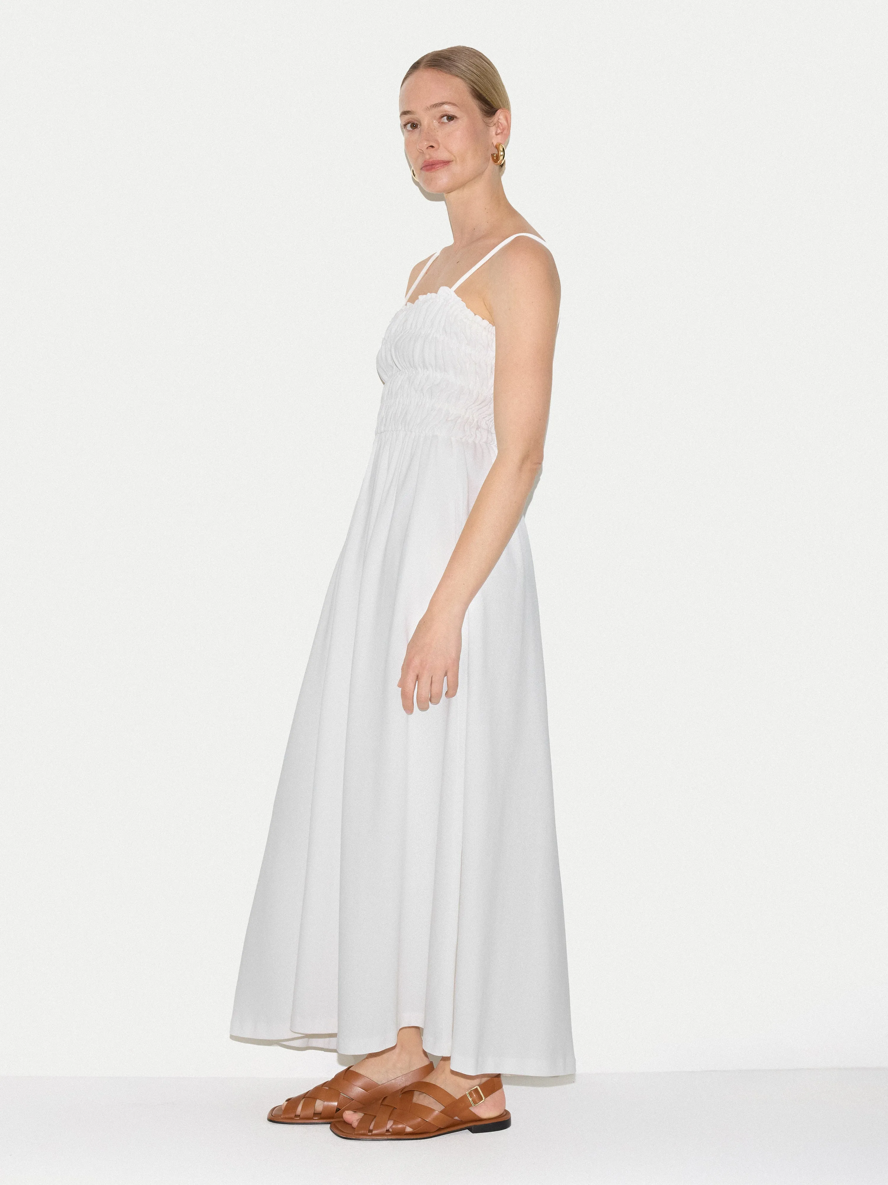Cotton Pique Sundress | White sold by Jigsaw product image thumbnail 3