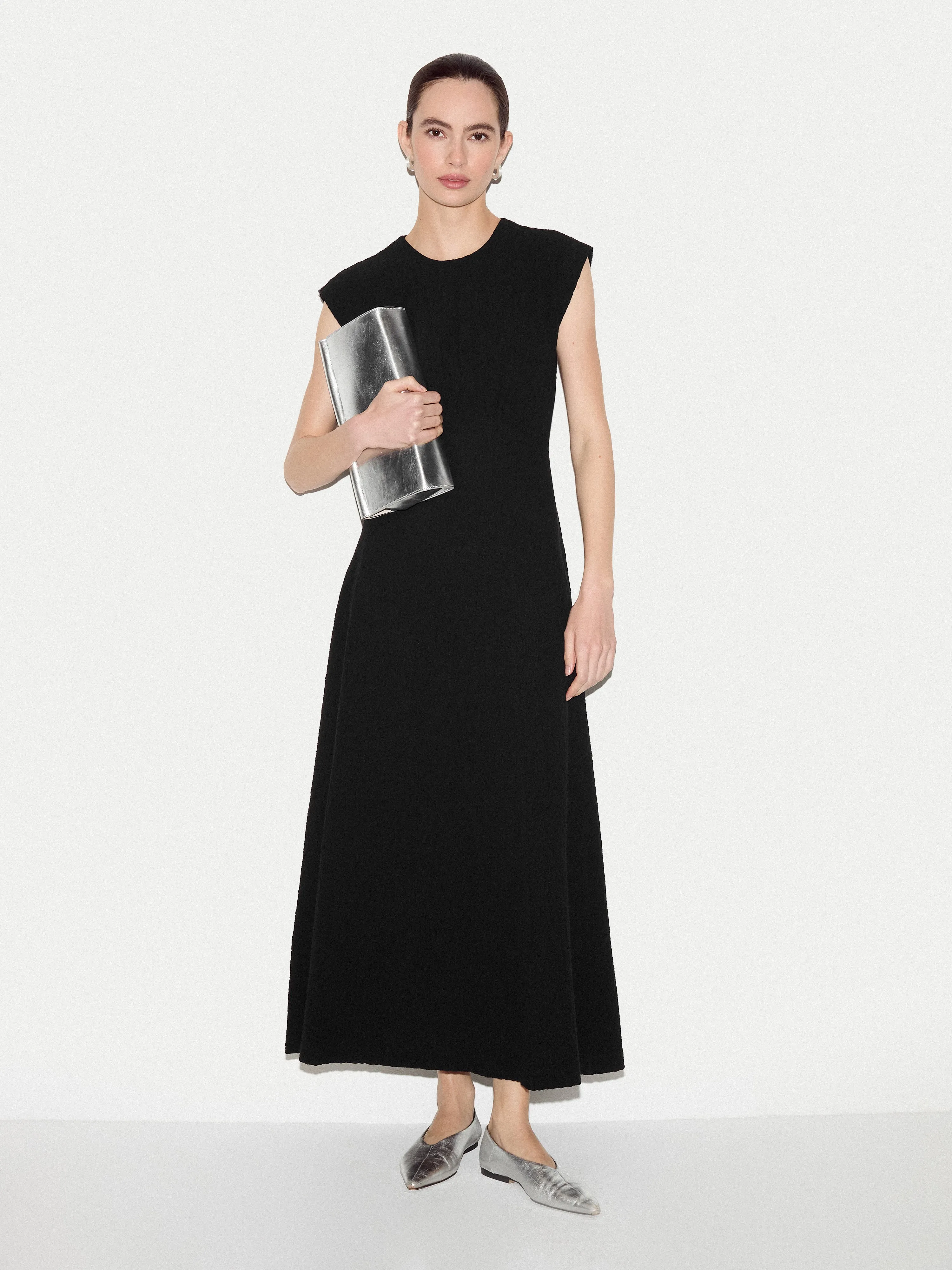 Crinkle Cotton Dress | Black sold by Jigsaw product image thumbnail 2