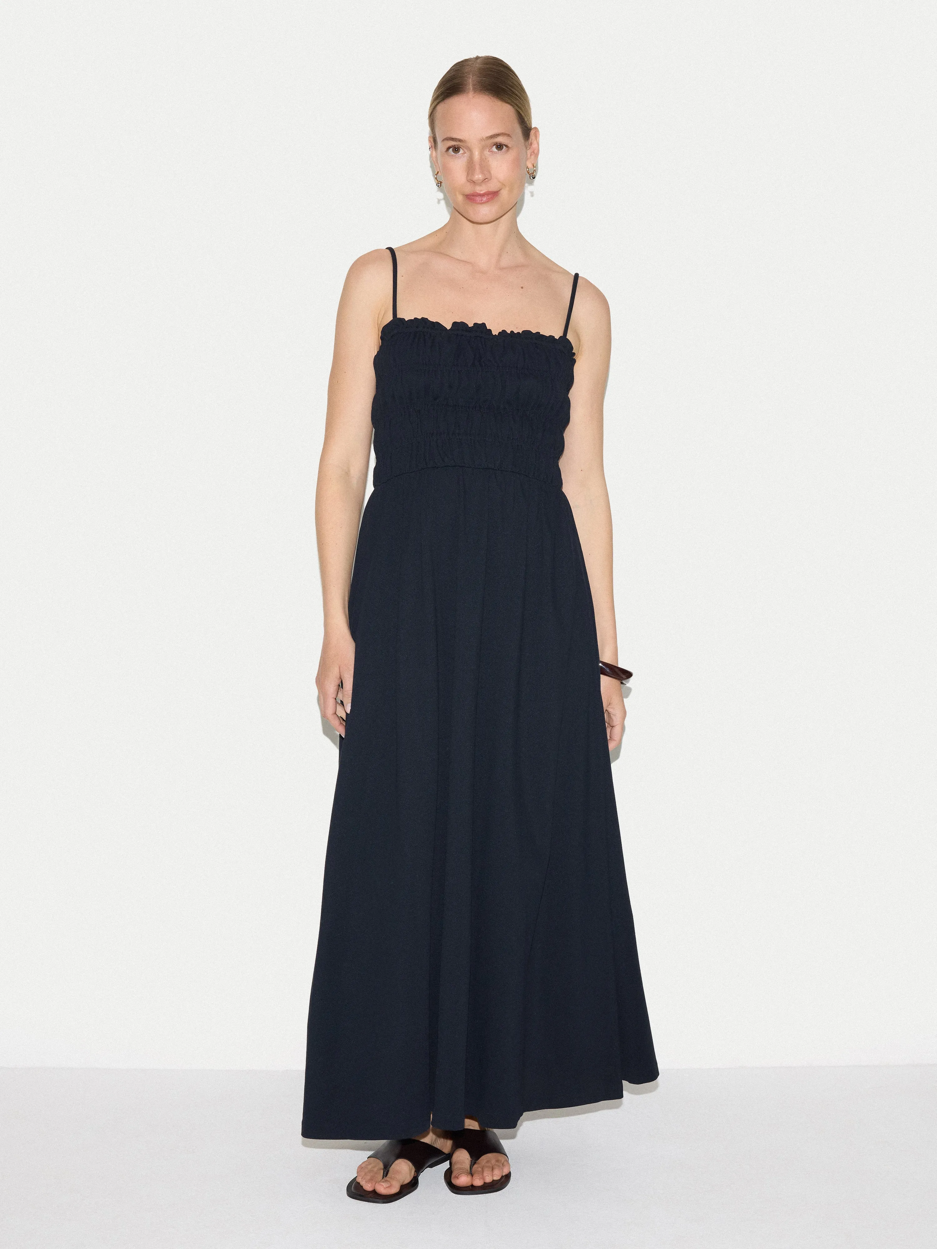 Cotton Pique Sundress | Navy sold by Jigsaw product image thumbnail 3