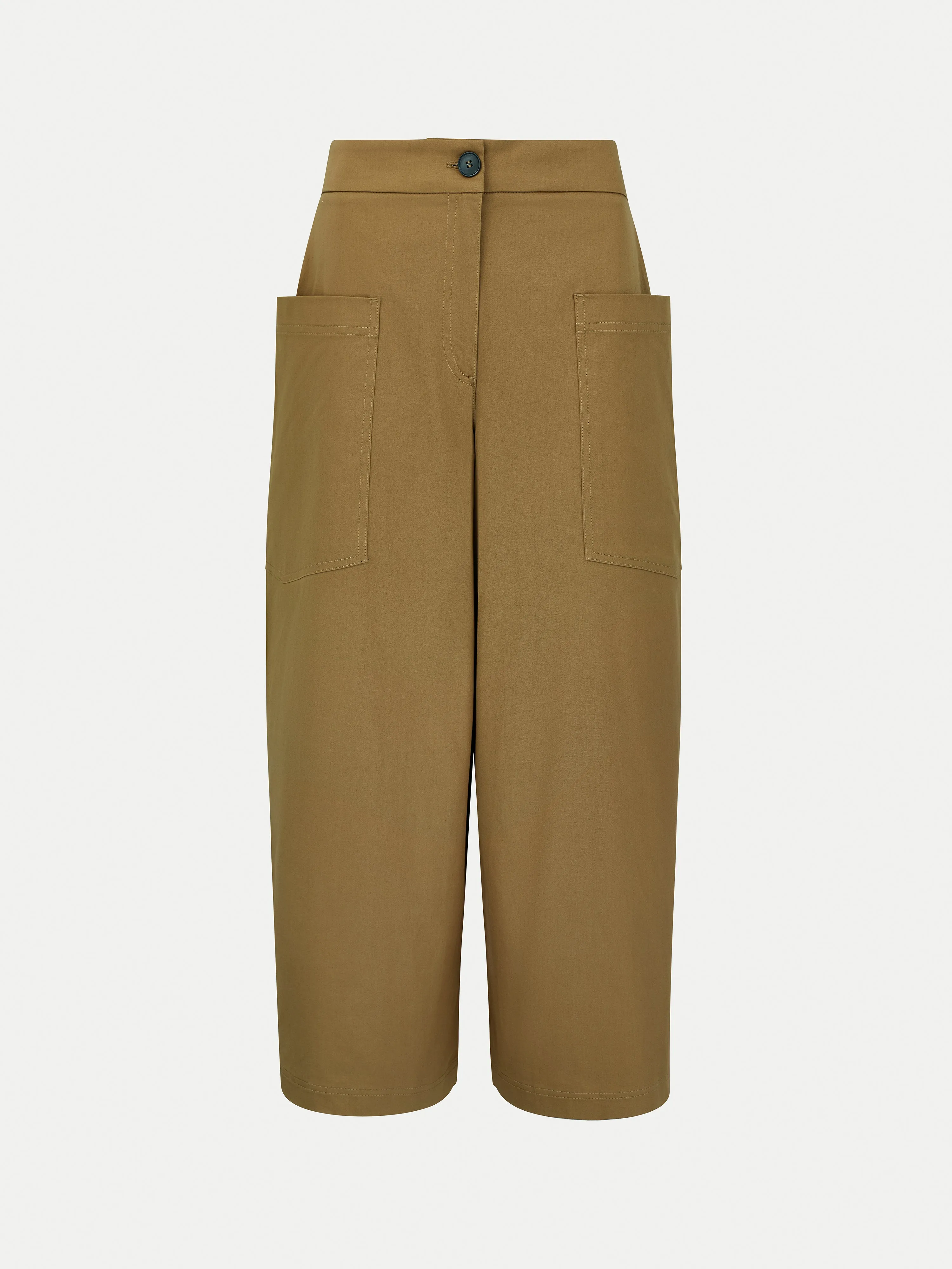 Cotton High Waisted Trouser | Brown sold by Jigsaw product image thumbnail 5