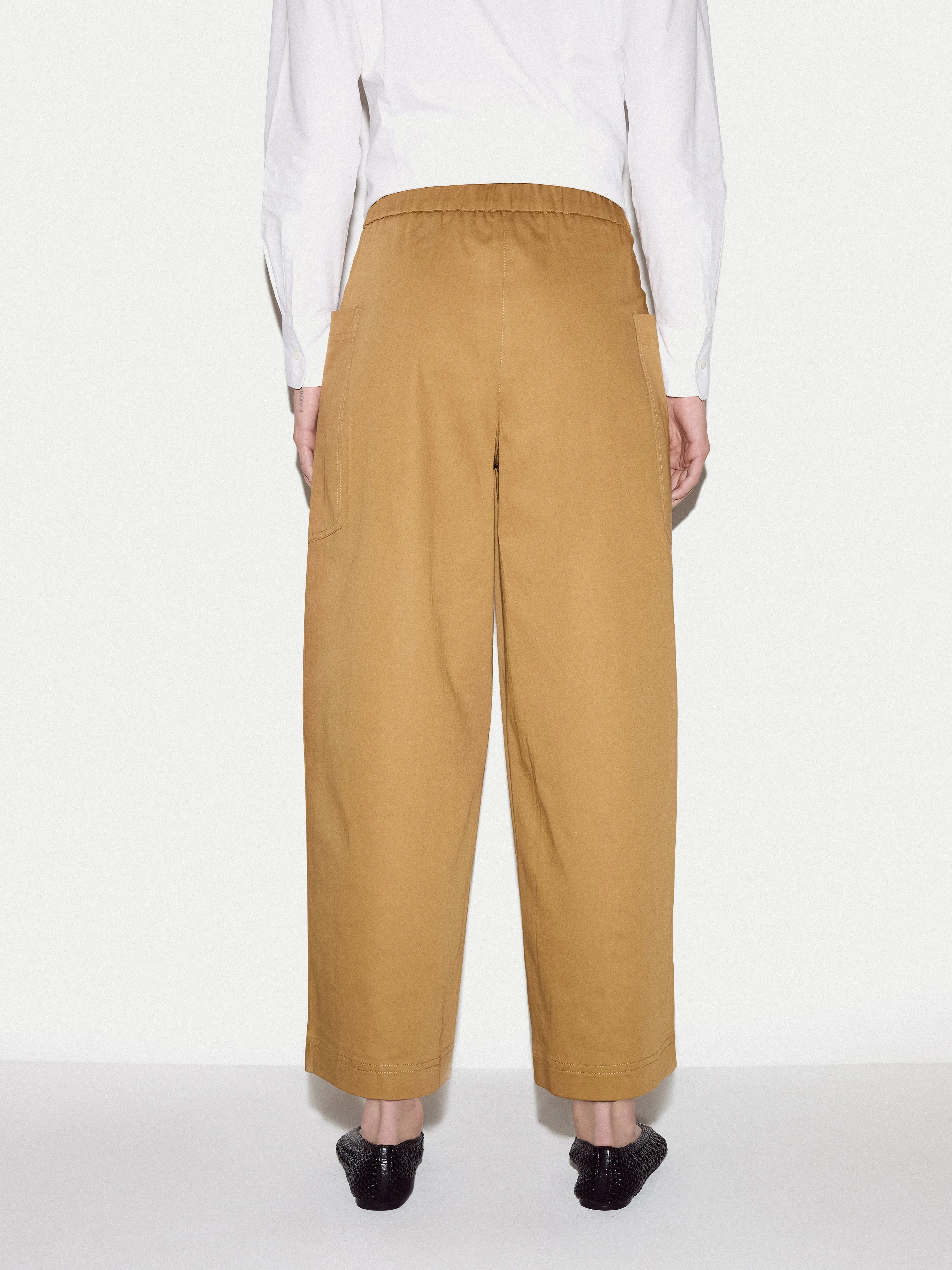 Cotton High Waisted Trouser | Brown sold by Jigsaw product image thumbnail 4