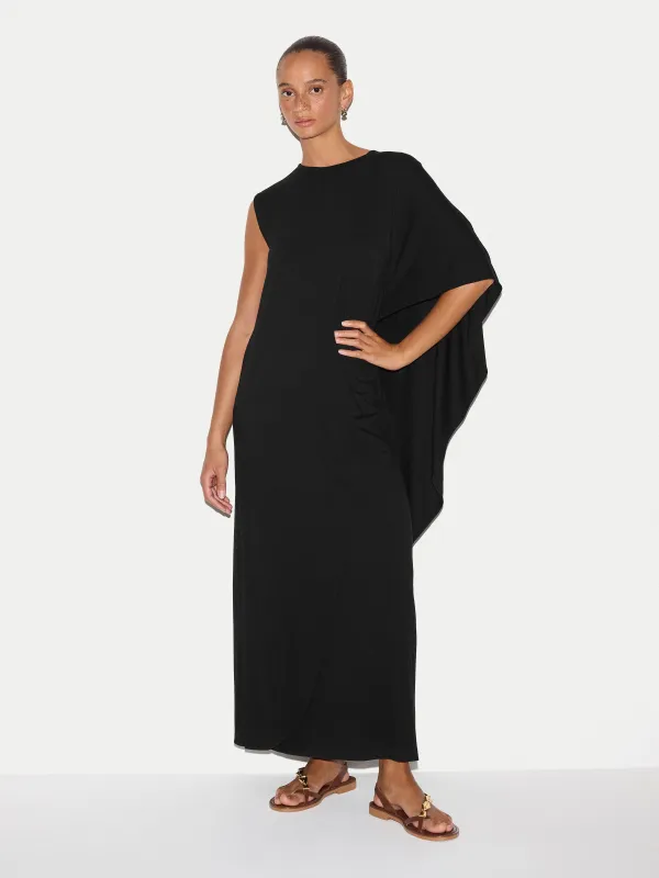 Jersey Cape Dress | Black made by Jigsaw