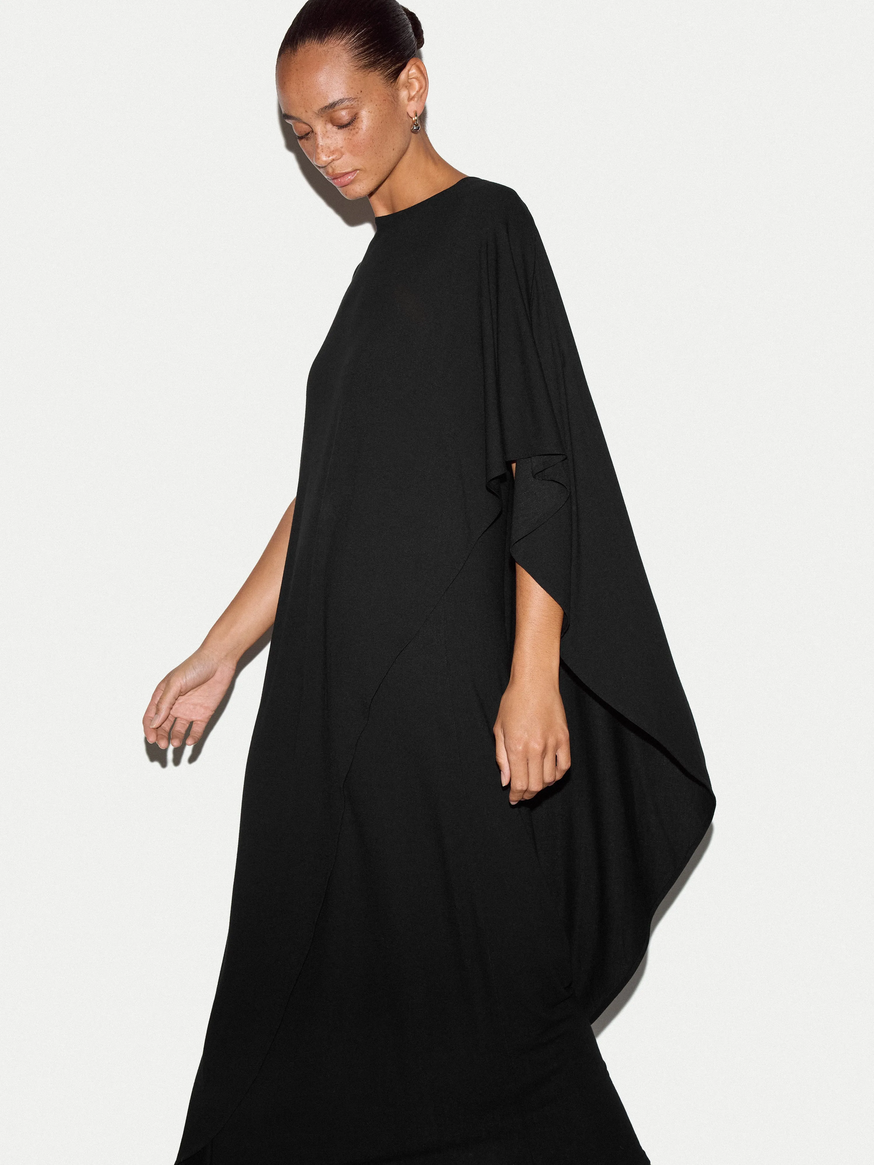 Jersey Cape Dress | Black sold by Jigsaw product image thumbnail 2