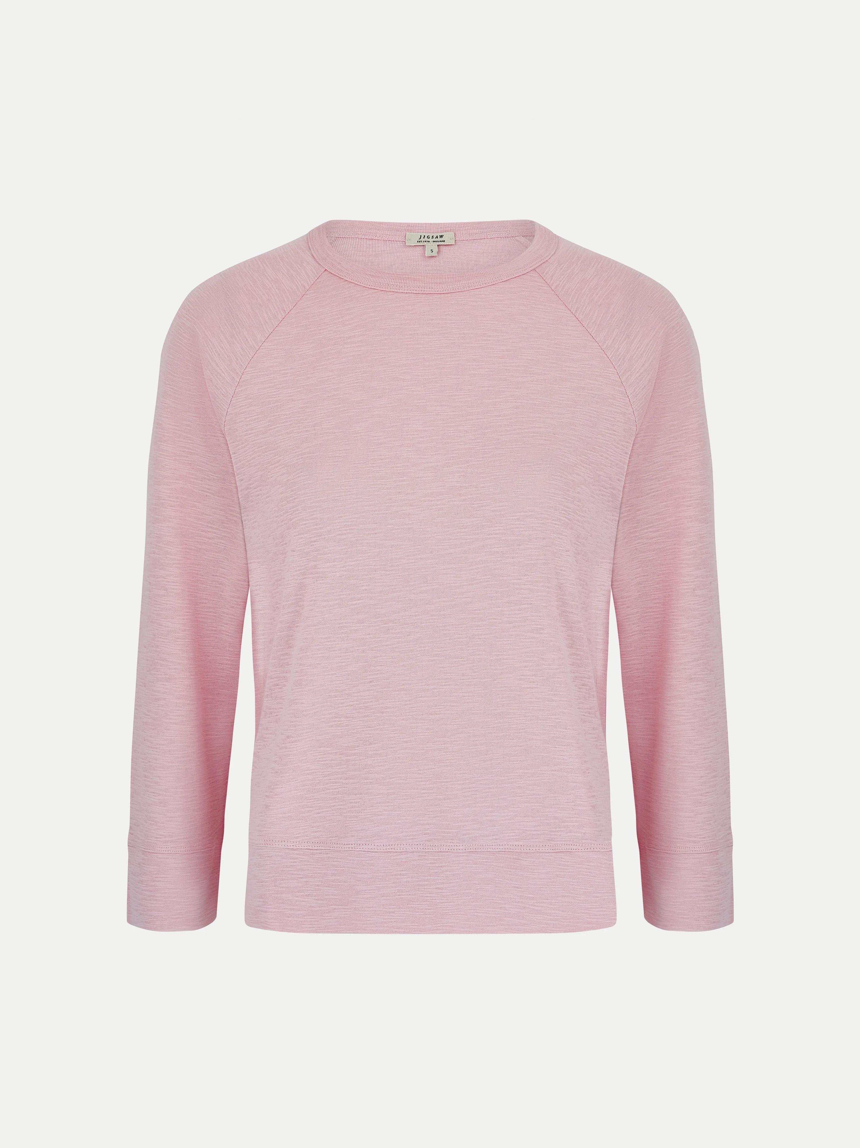 Cotton Luxe Raglan T-shirt | PASTEL PINK sold by Jigsaw product image thumbnail 5