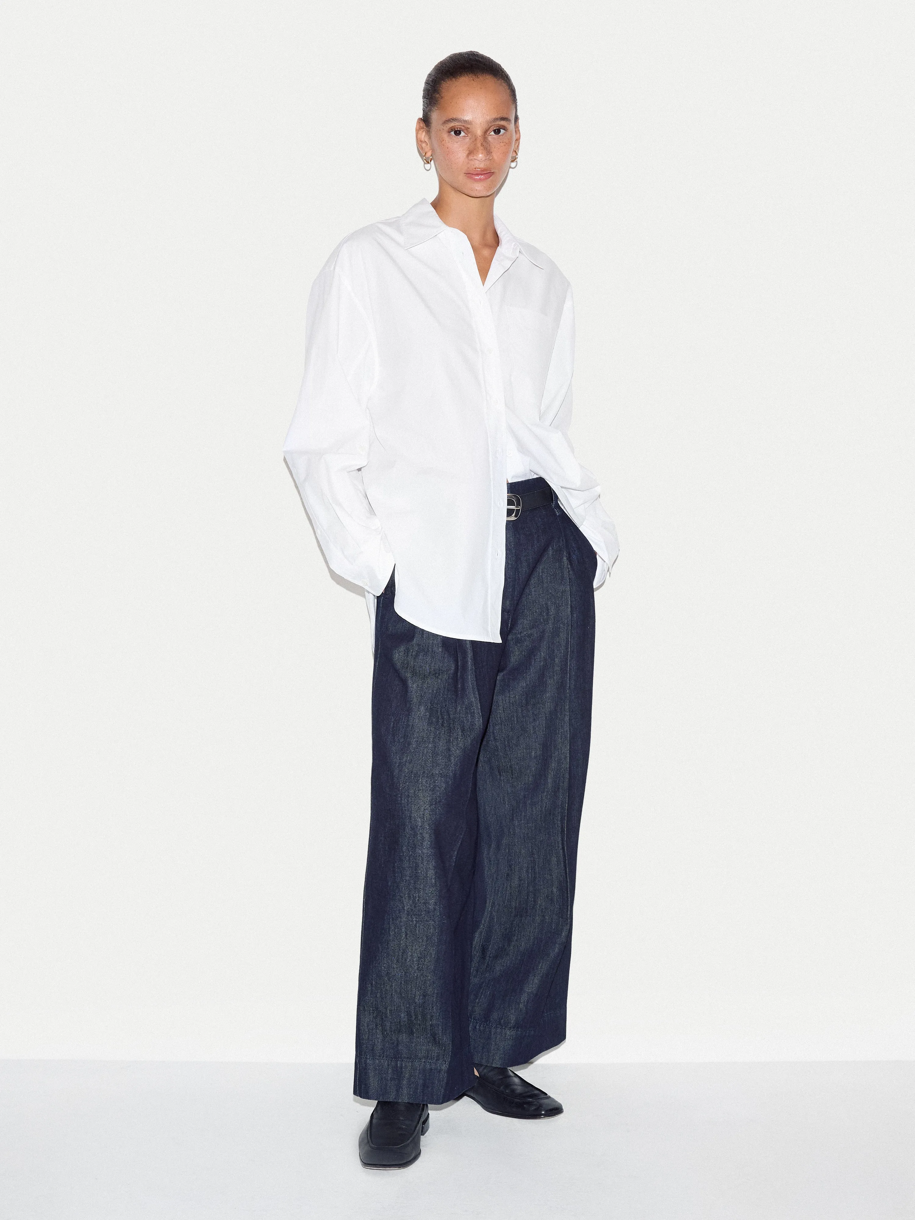 Oversized Cotton Shirt | White sold by Jigsaw product image thumbnail 3