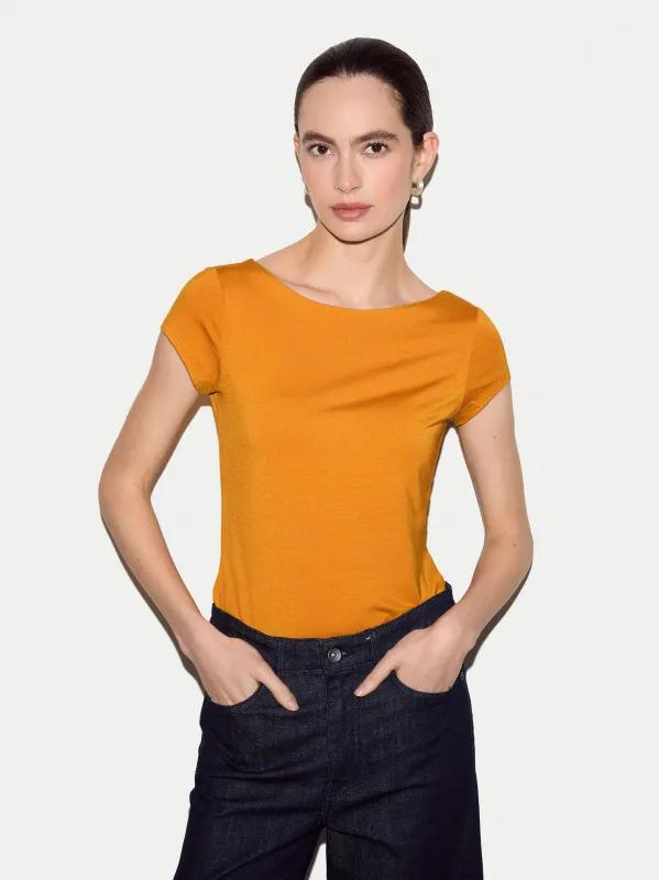 Modal Jersey Top | Orange made by Jigsaw