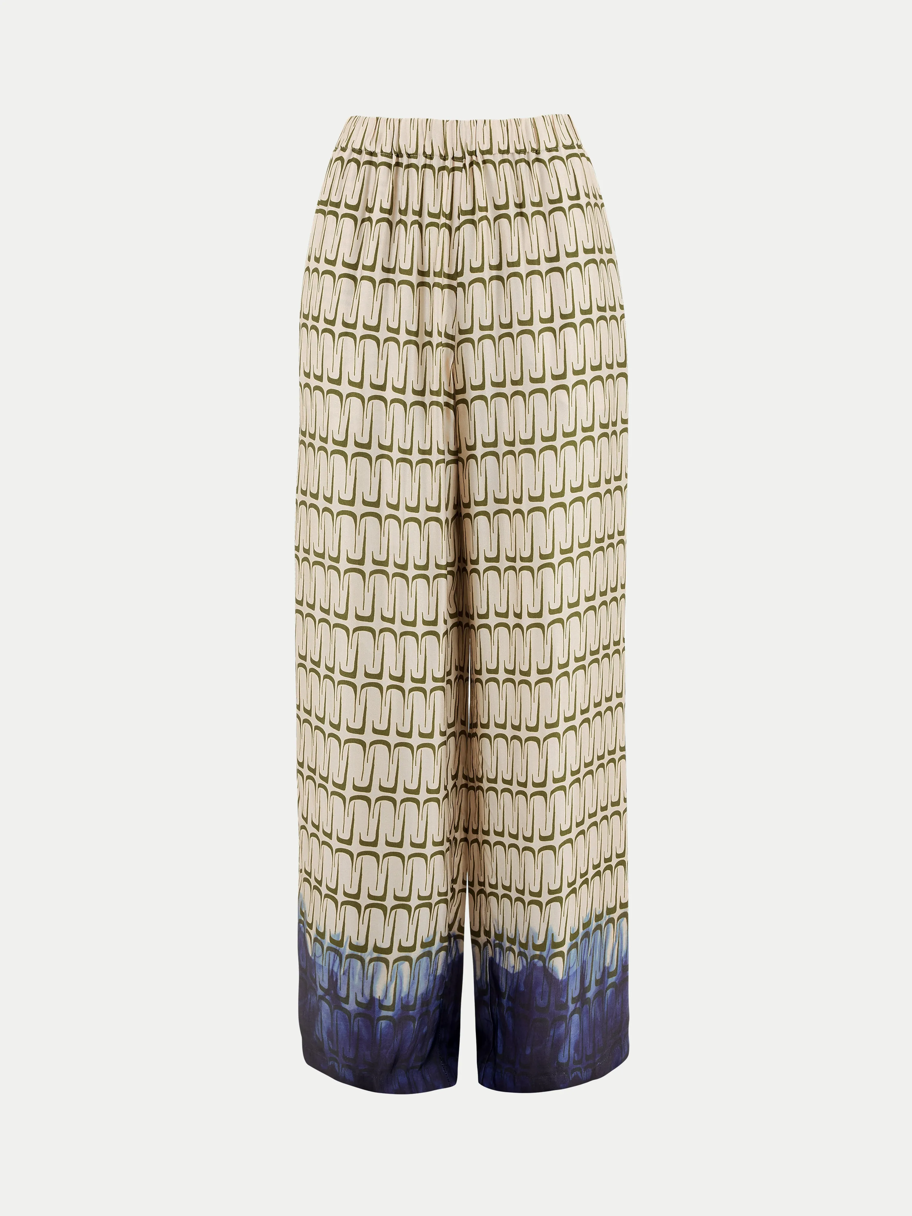 Geo Relaxed Satin Trouser | Cream sold by Jigsaw product image thumbnail 5