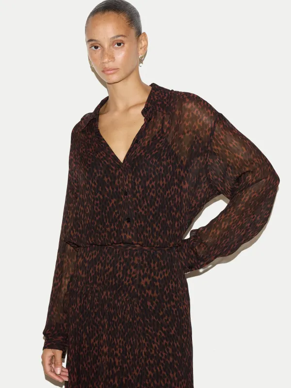 Mini Leopard Shirt | Brown made by Jigsaw