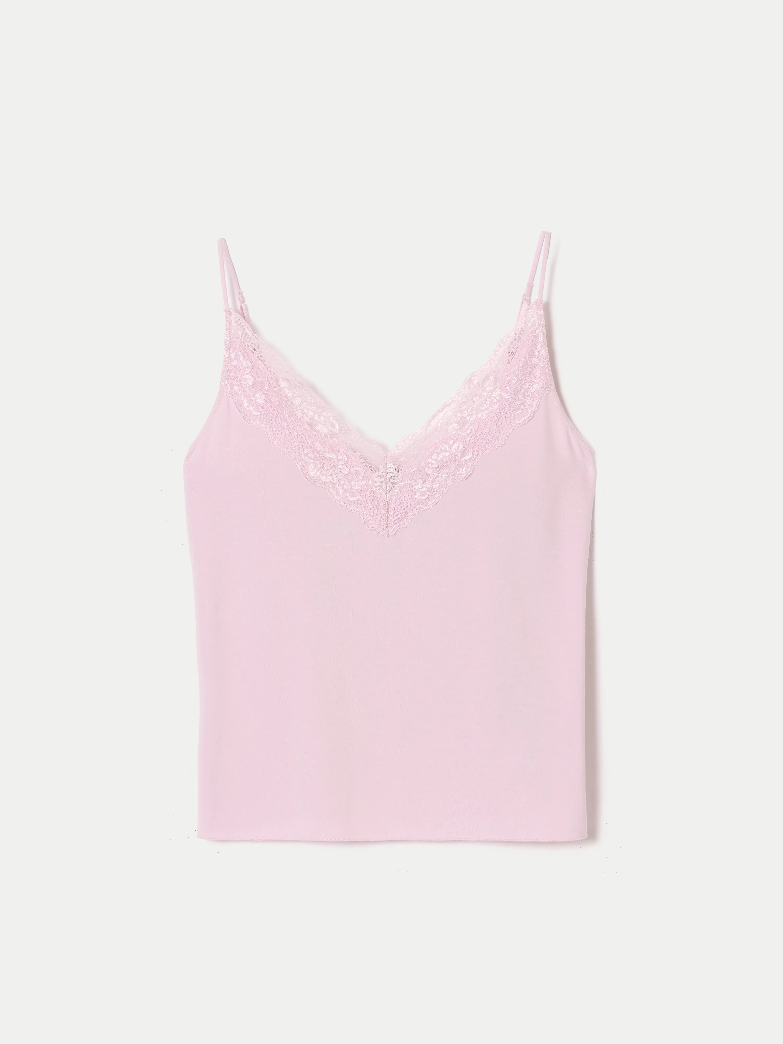 Modal Lace Cami | WHISPER PINK sold by Jigsaw product image thumbnail 5