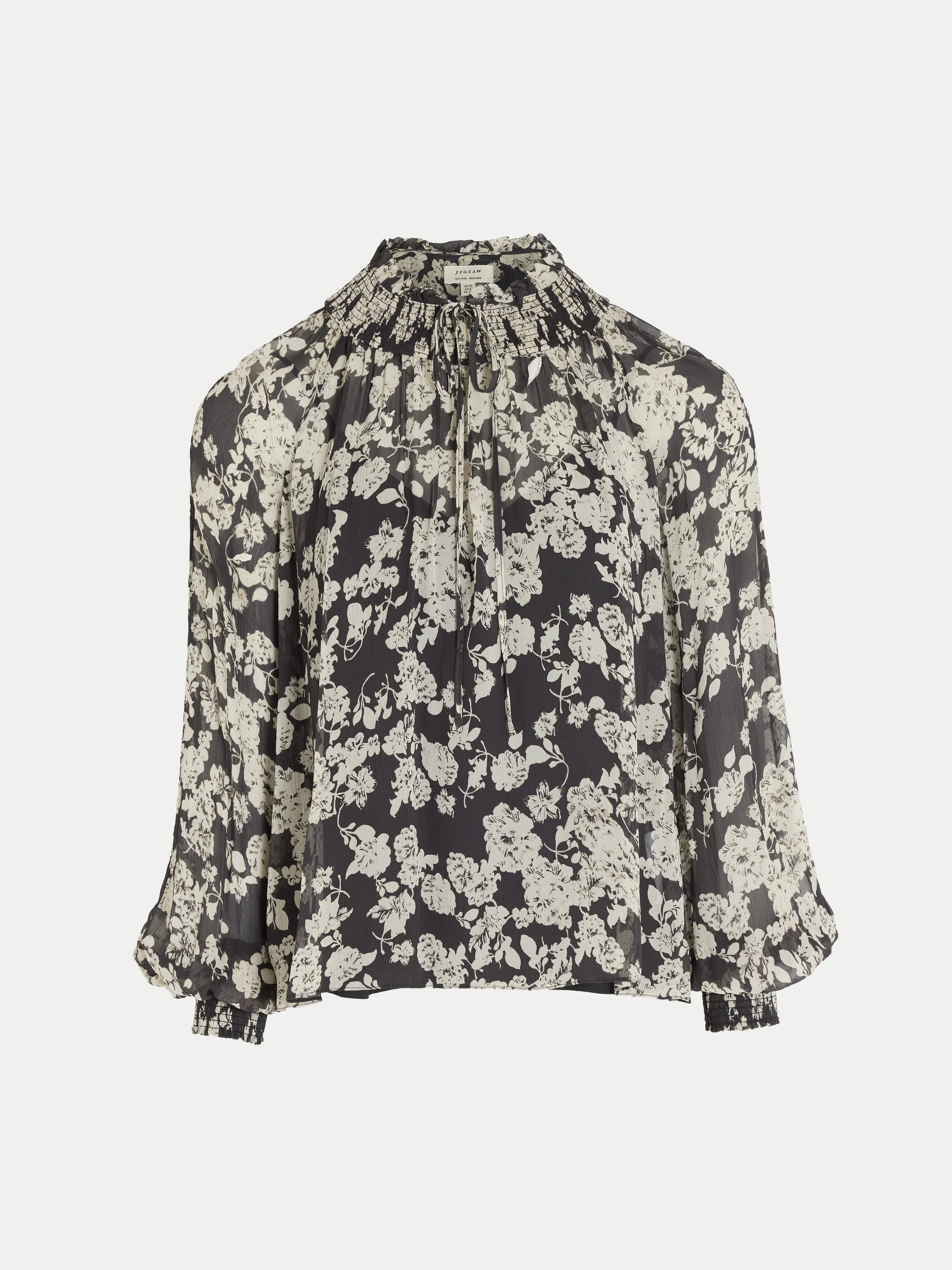 Camellia Floral Top | Black sold by Jigsaw product image thumbnail 5