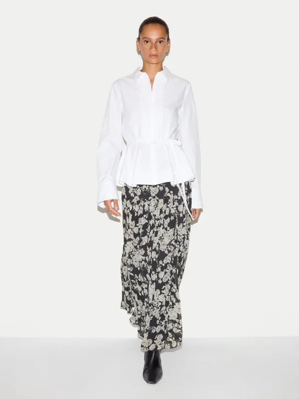 Camellia Floral Midi Skirt | Black made by Jigsaw