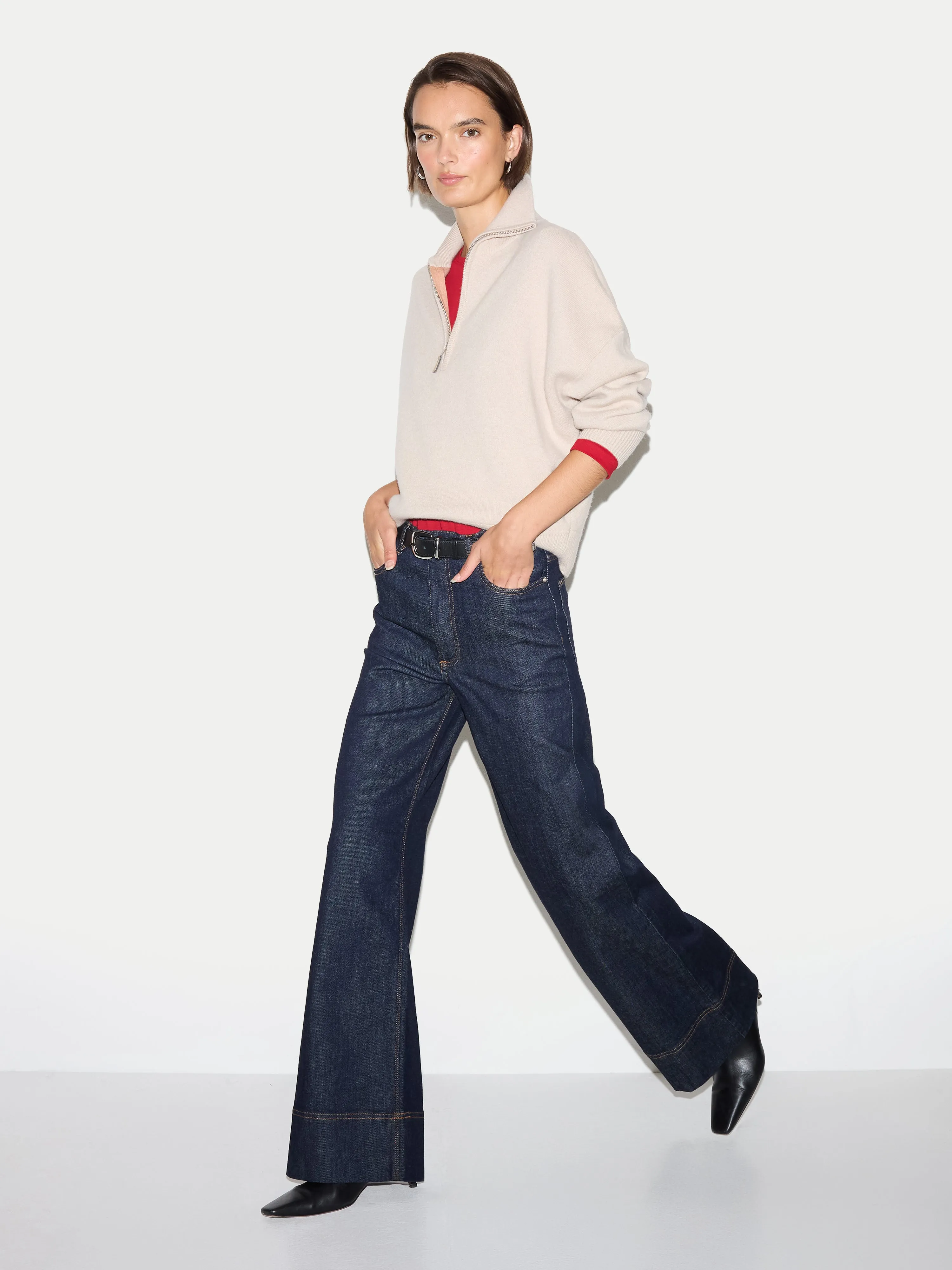 Supima Cotton Long Sleeve T-shirt | Red sold by Jigsaw product image thumbnail 4