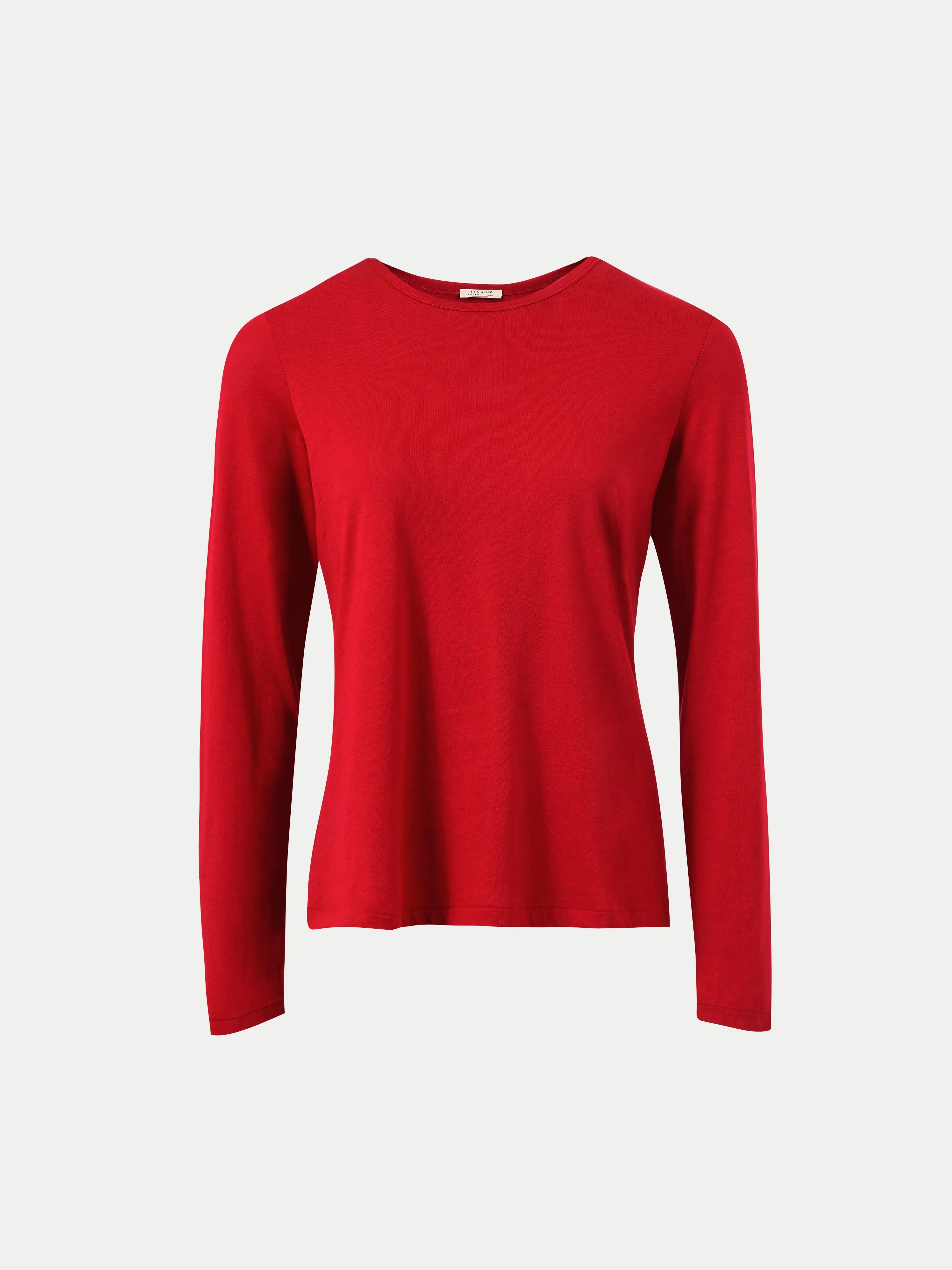 Supima Cotton Long Sleeve T-shirt | Red sold by Jigsaw product image thumbnail 5