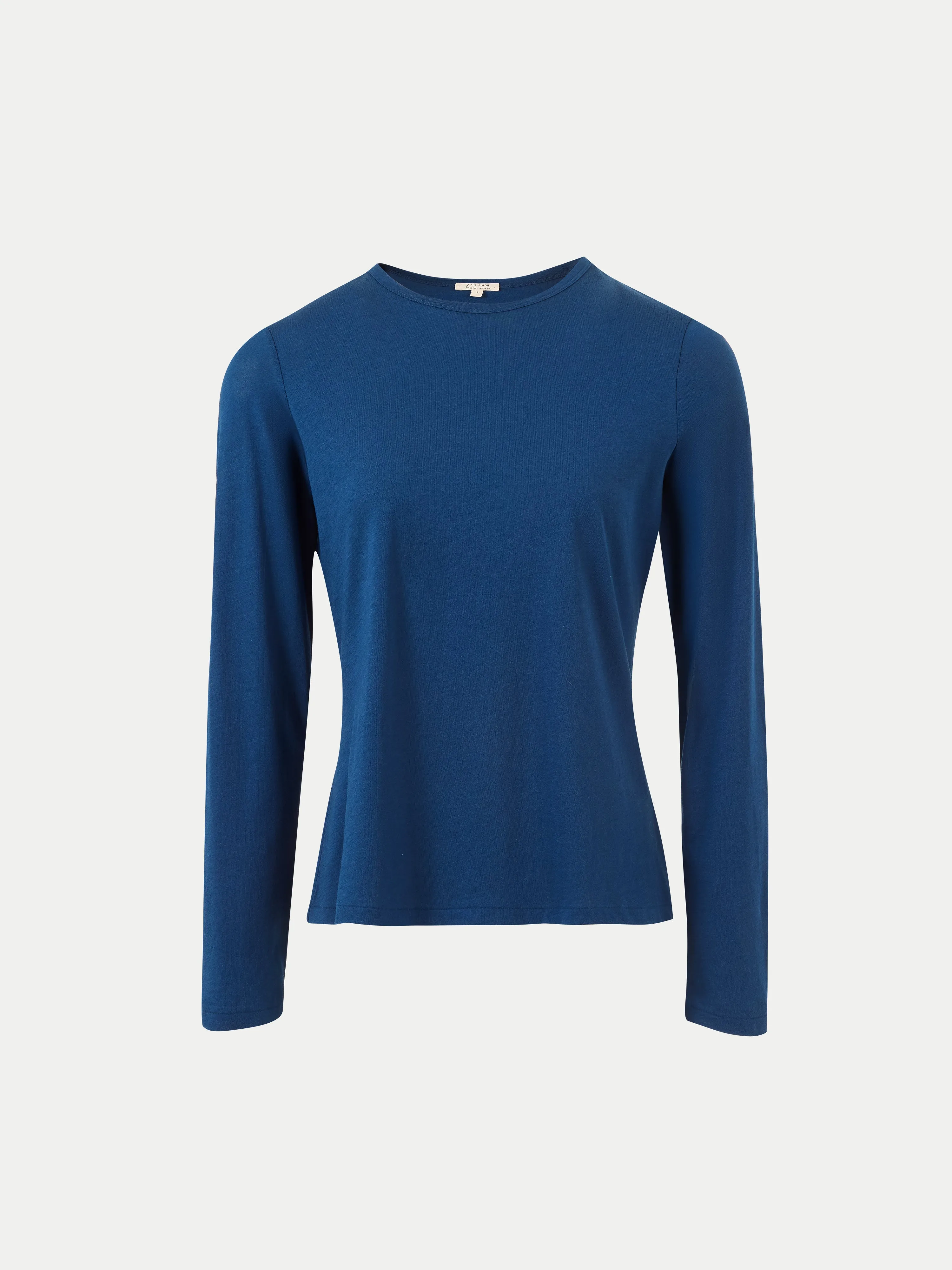 Supima Cotton Long Sleeve T-shirt | Midnight sold by Jigsaw product image thumbnail 5