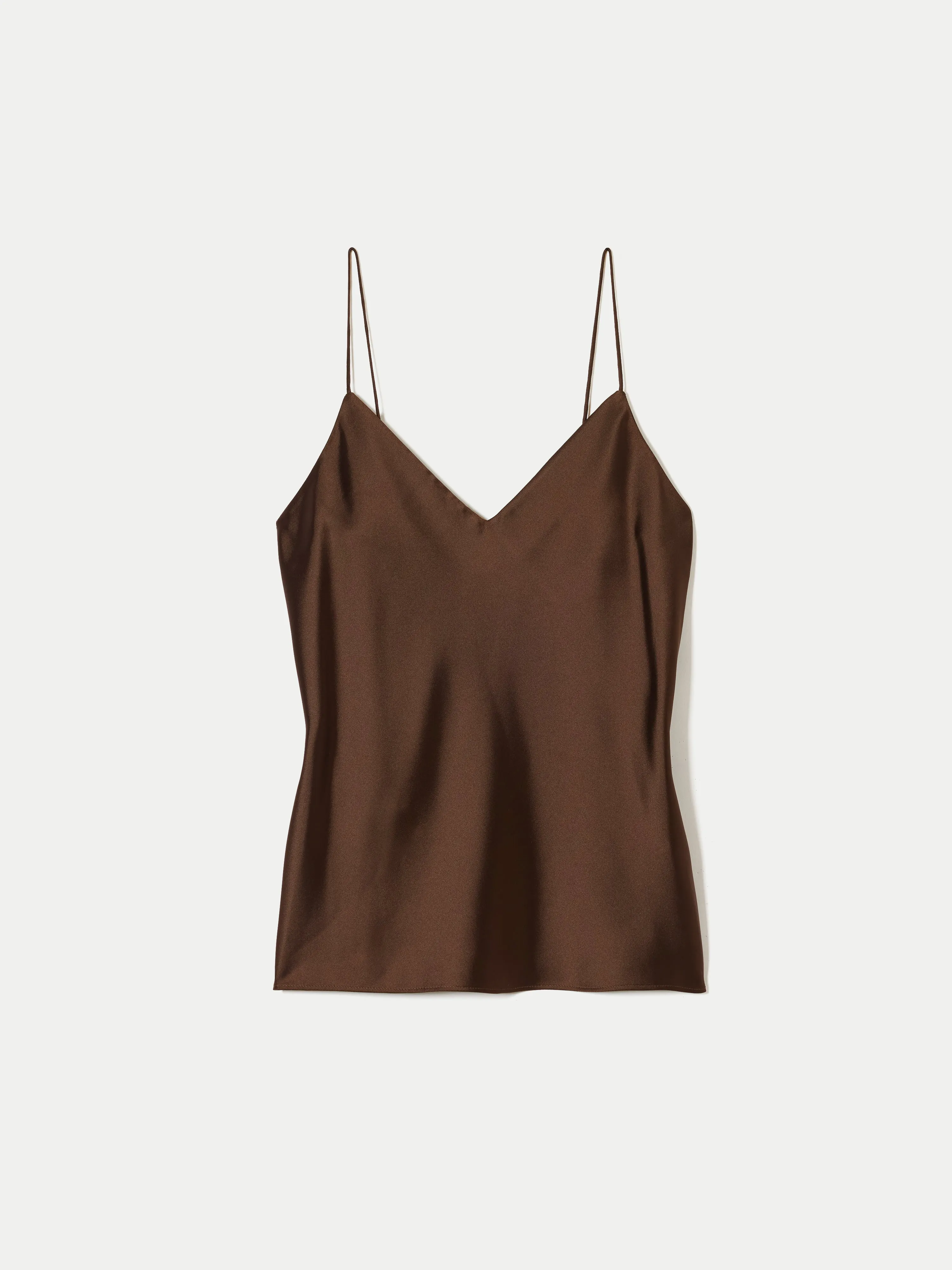 Satin Drape Cami | Brown sold by Jigsaw product image thumbnail 5