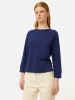 Cotton Luxe Raglan Tee | Navy sold by Jigsaw