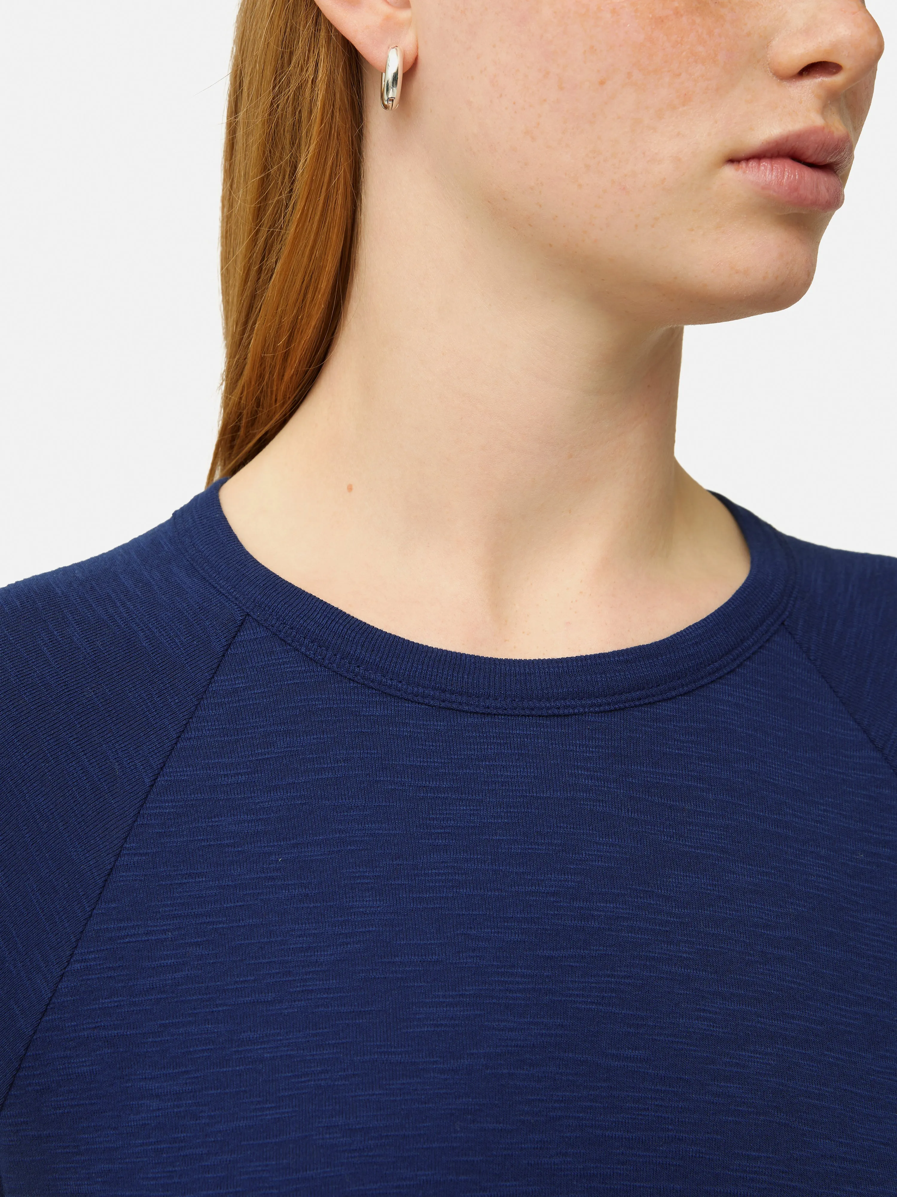 Cotton Luxe Raglan Tee | Navy sold by Jigsaw product image thumbnail 2
