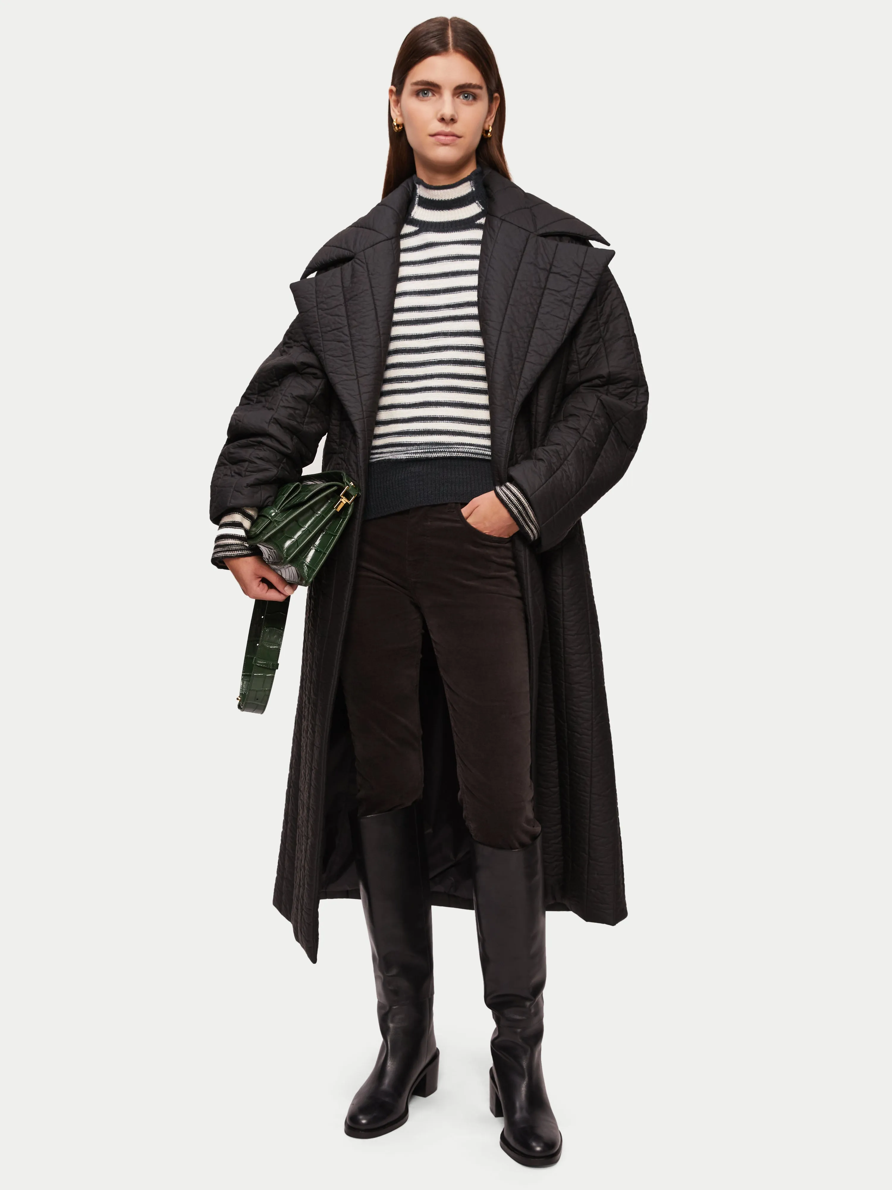 Rustic Stripe Jumper | Black sold by Jigsaw product image thumbnail 3