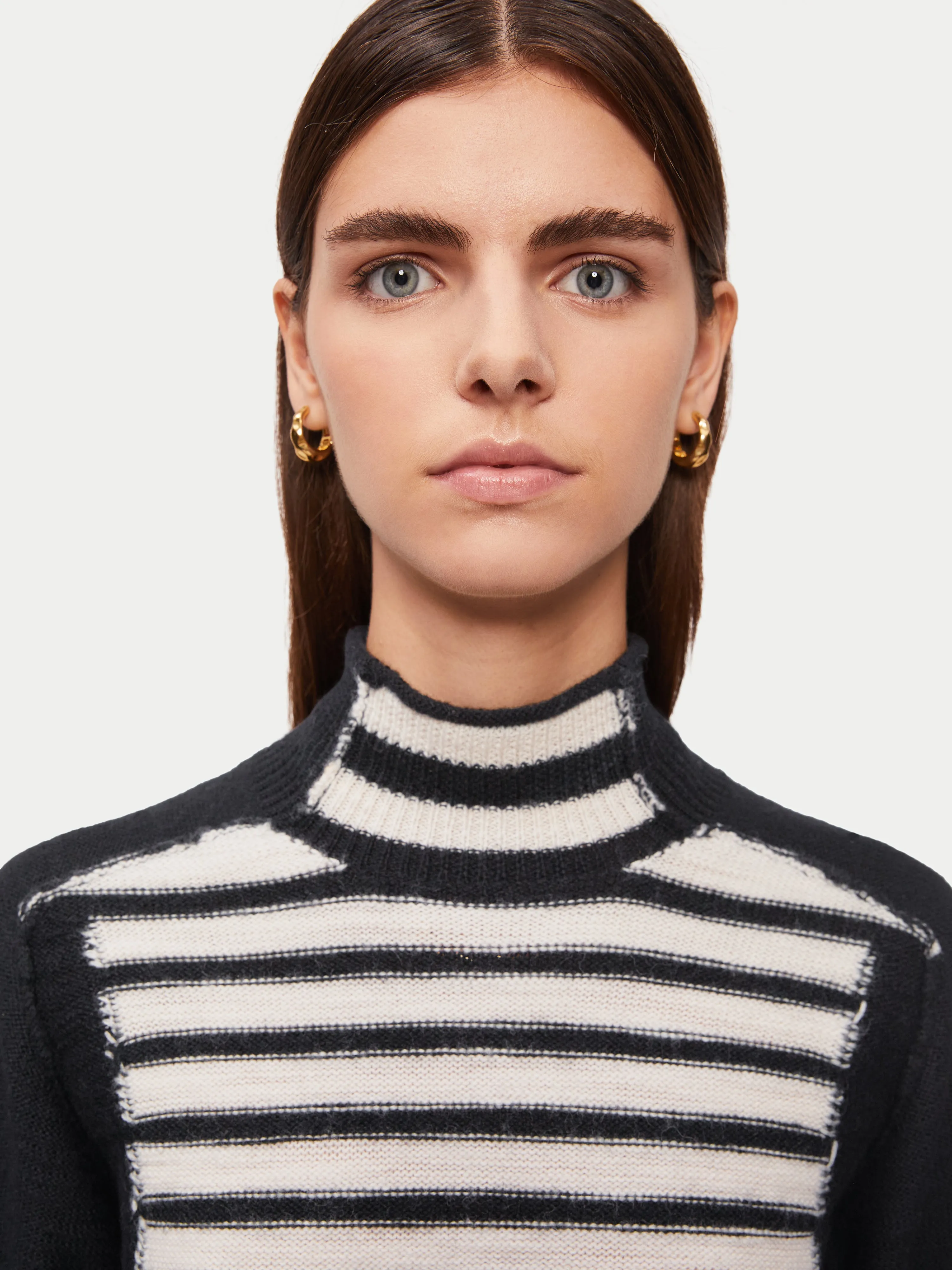 Rustic Stripe Jumper | Black sold by Jigsaw product image thumbnail 4