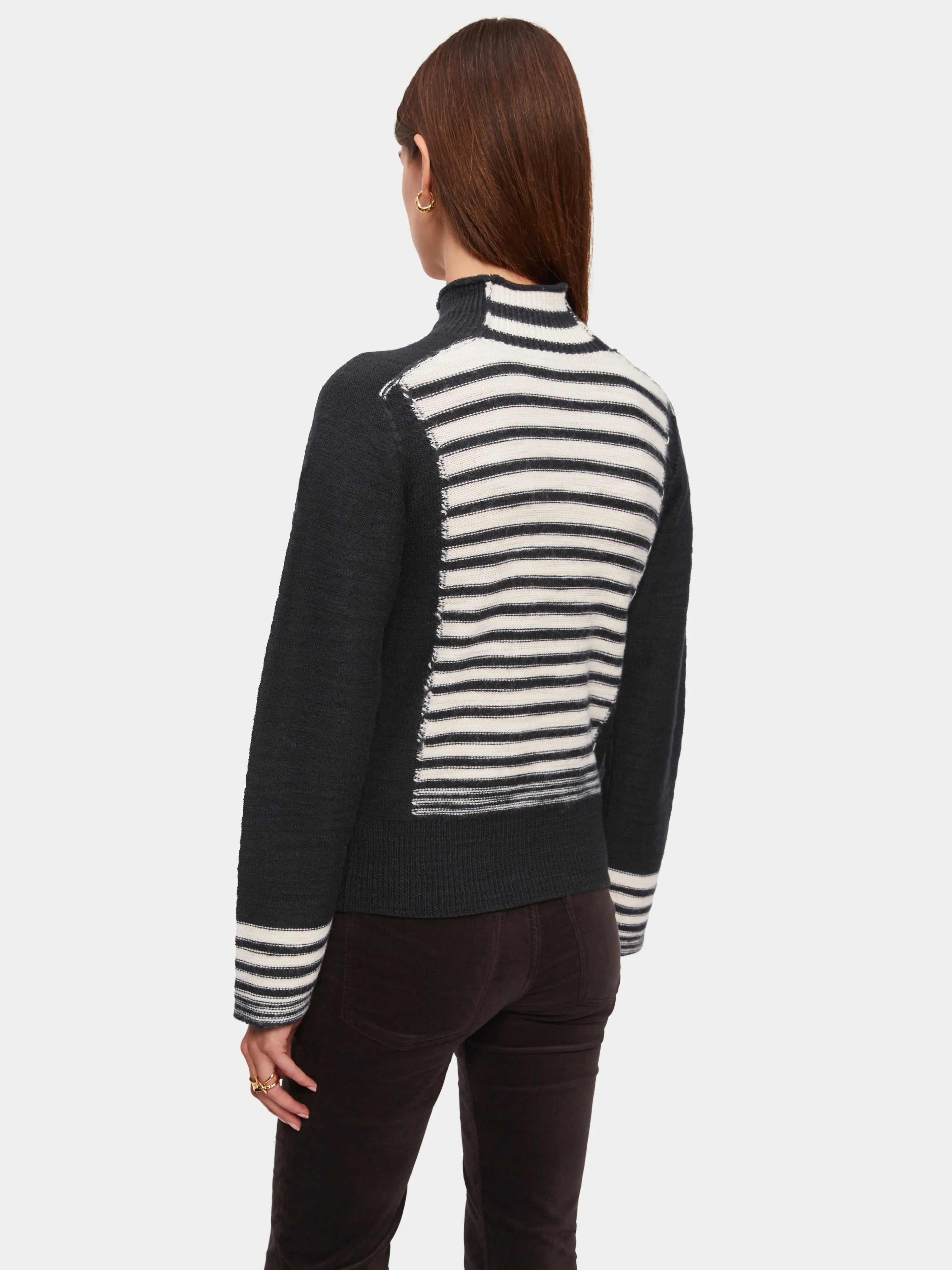 Rustic Stripe Jumper | Black sold by Jigsaw product image thumbnail 5