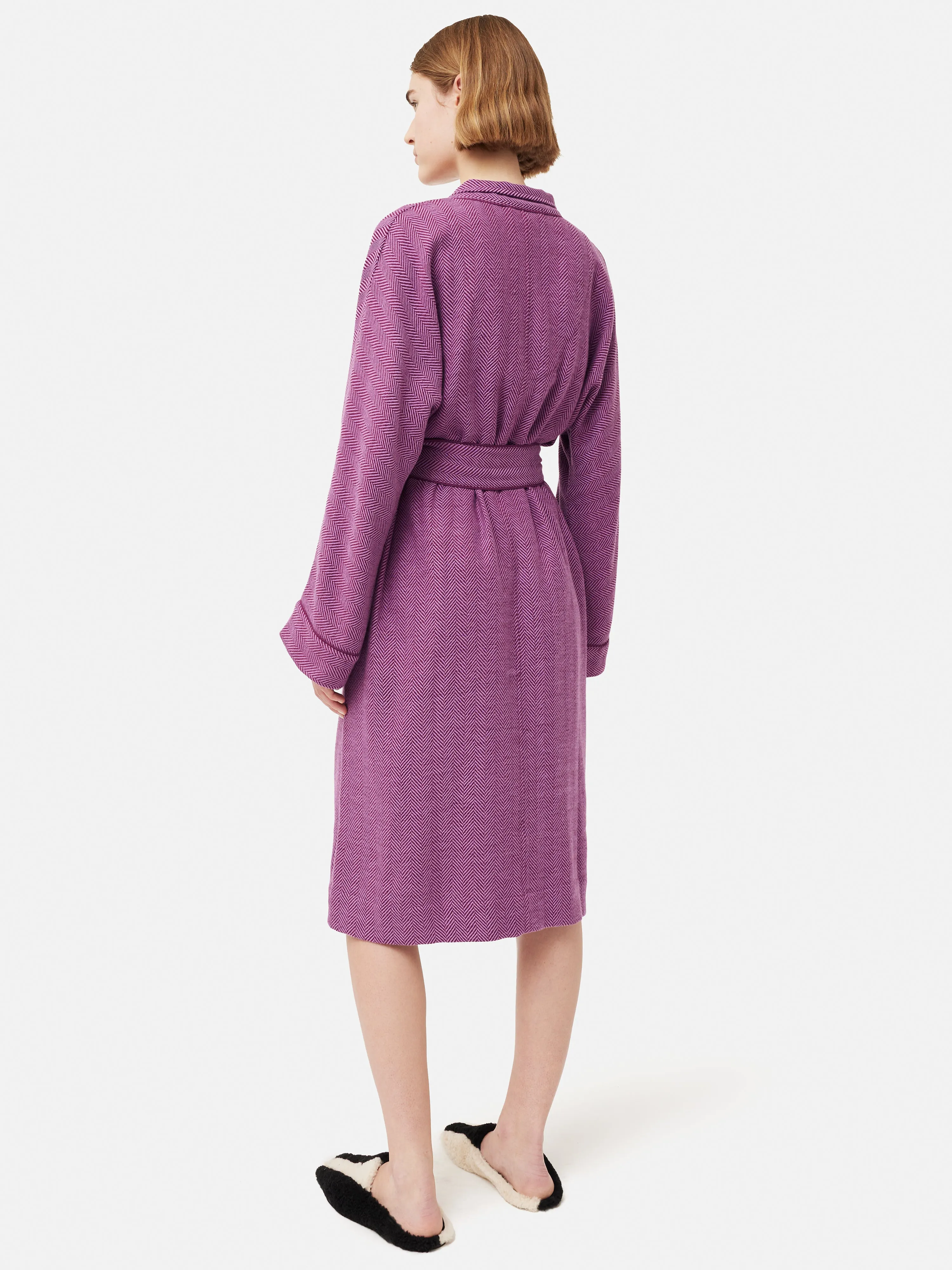 Herringbone Robe | Purple sold by Jigsaw product image thumbnail 4