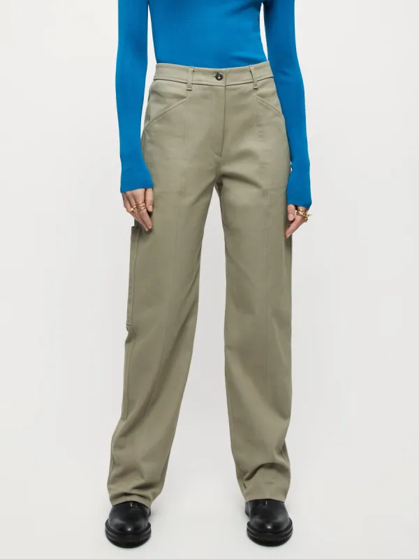 Cotton Utility Cargo Trouser | Taupe sold by Jigsaw