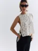 Crochet Embroidered Tank | Ivory sold by Jigsaw