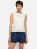 Crochet Embroidered Tank | Ivory sold by Jigsaw