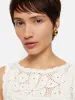 Crochet Embroidered Tank | Ivory sold by Jigsaw