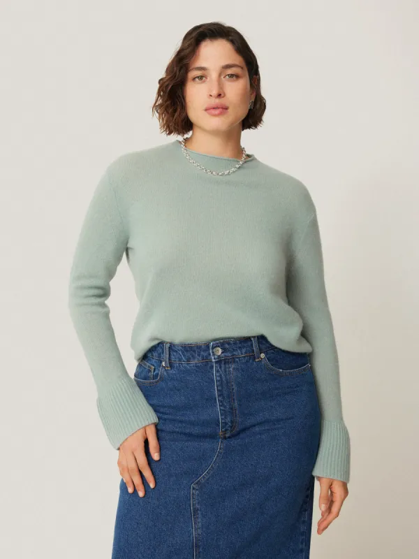 Cloud Cashmere Eldon Jumper | Blue Haze sold by Jigsaw