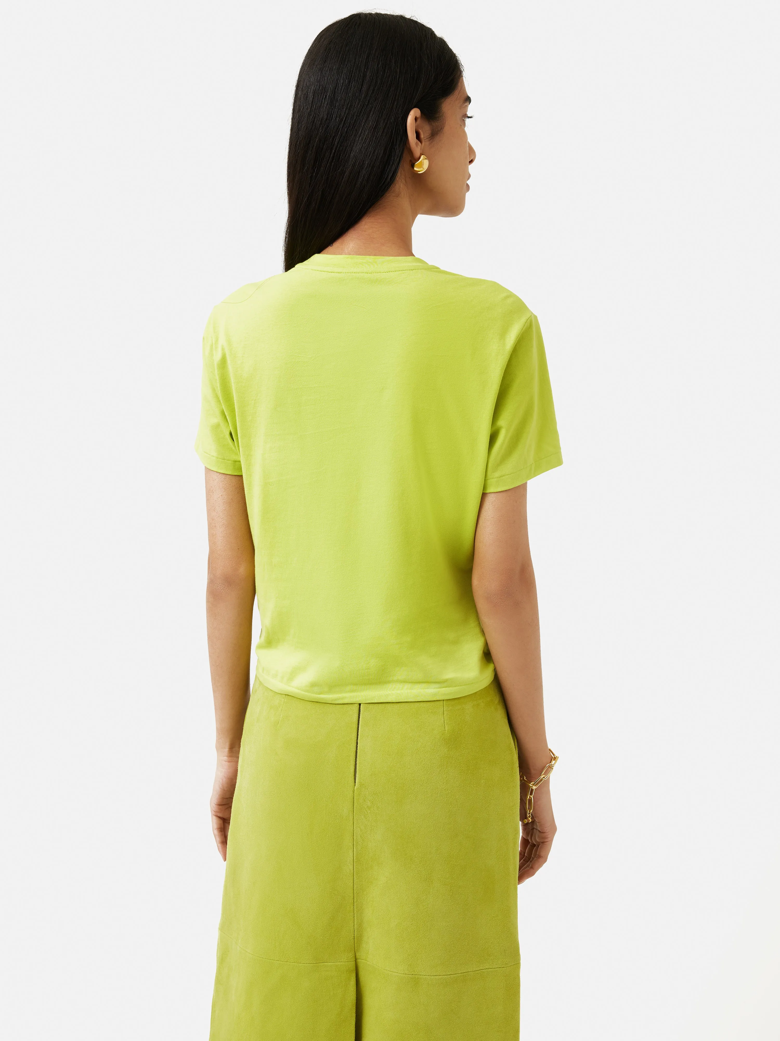 Supima Cotton Knotted T-shirt | Lime sold by Jigsaw product image thumbnail 4