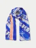 Santorini Silk Scarf | Blue sold by Jigsaw