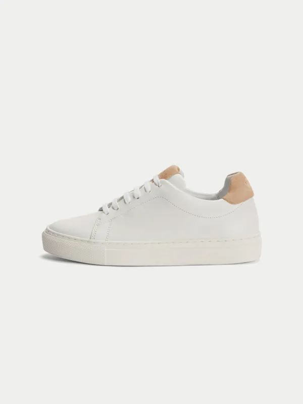 Miah Leather Trainer | Neutral sold by Jigsaw