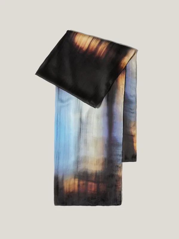 Modern Tie Dye Silk Scarf | Multi sold by Jigsaw