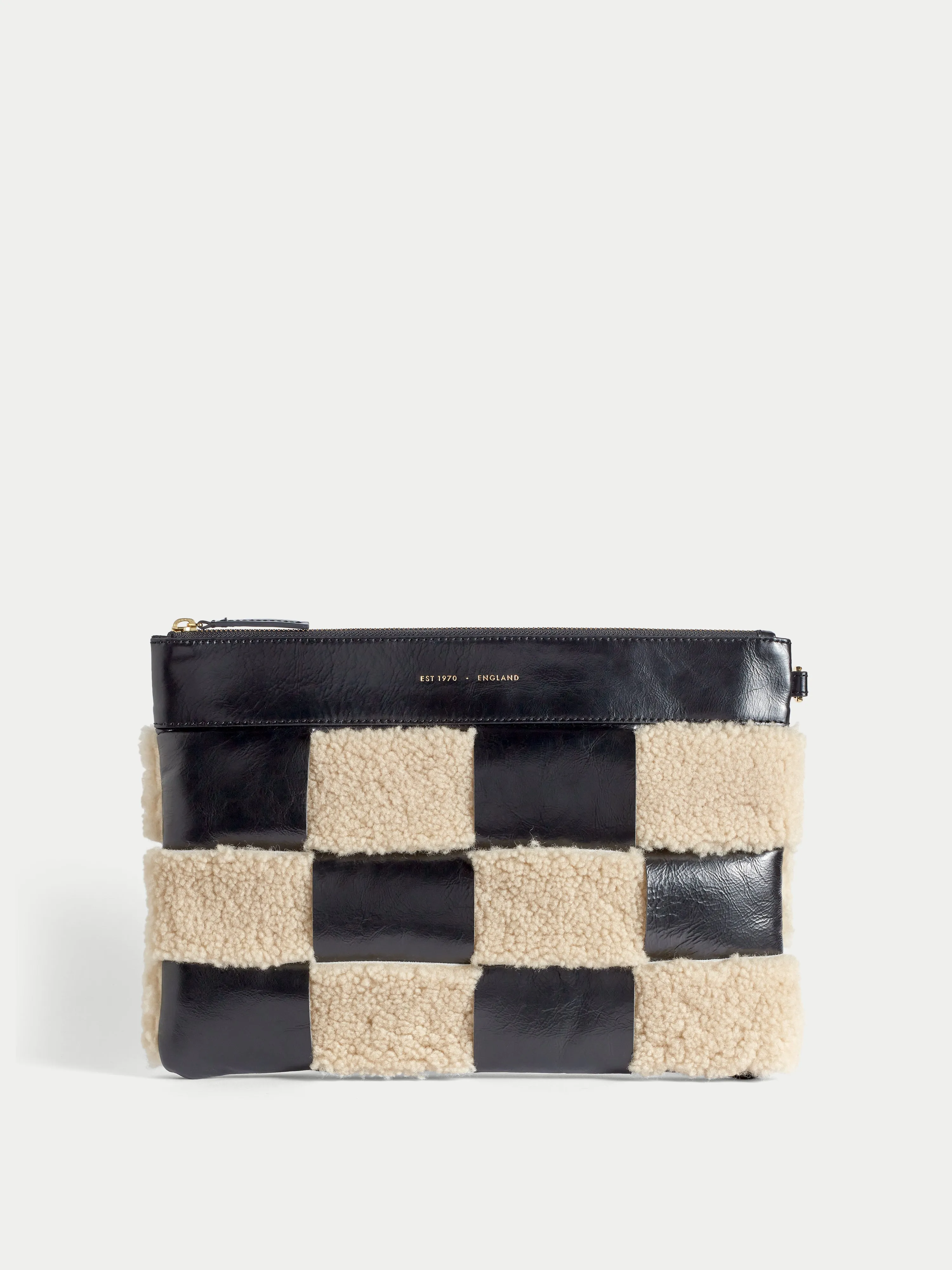 Kaia Checker Woven Pouch | Black sold by Jigsaw product image thumbnail 2
