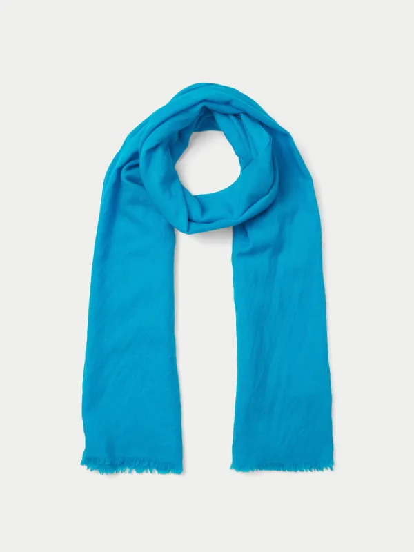 Wool Silk Pashmina | Blue sold by Jigsaw