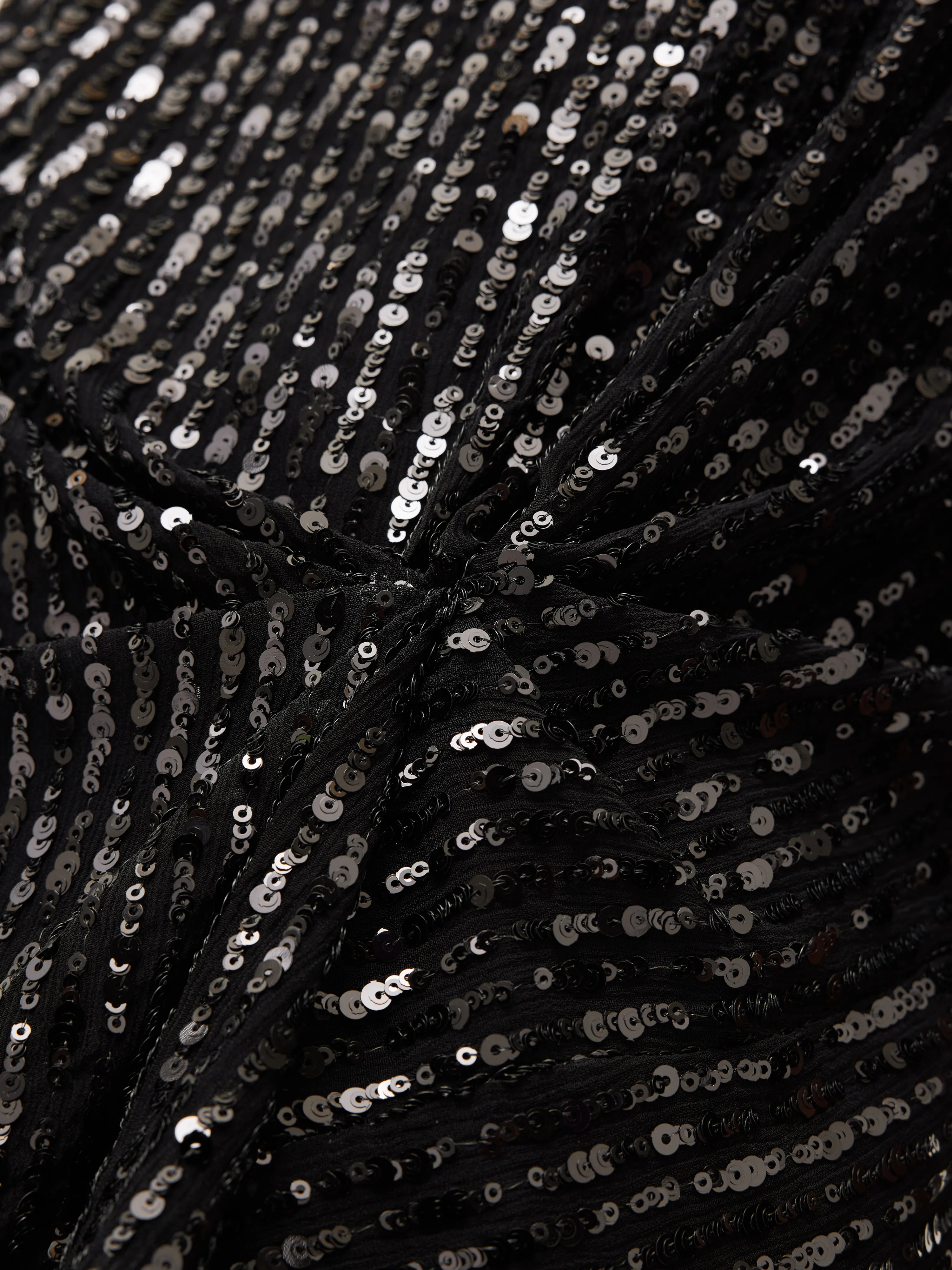 Waterfall Sequin Mini Dress | Black sold by Jigsaw product image thumbnail 3