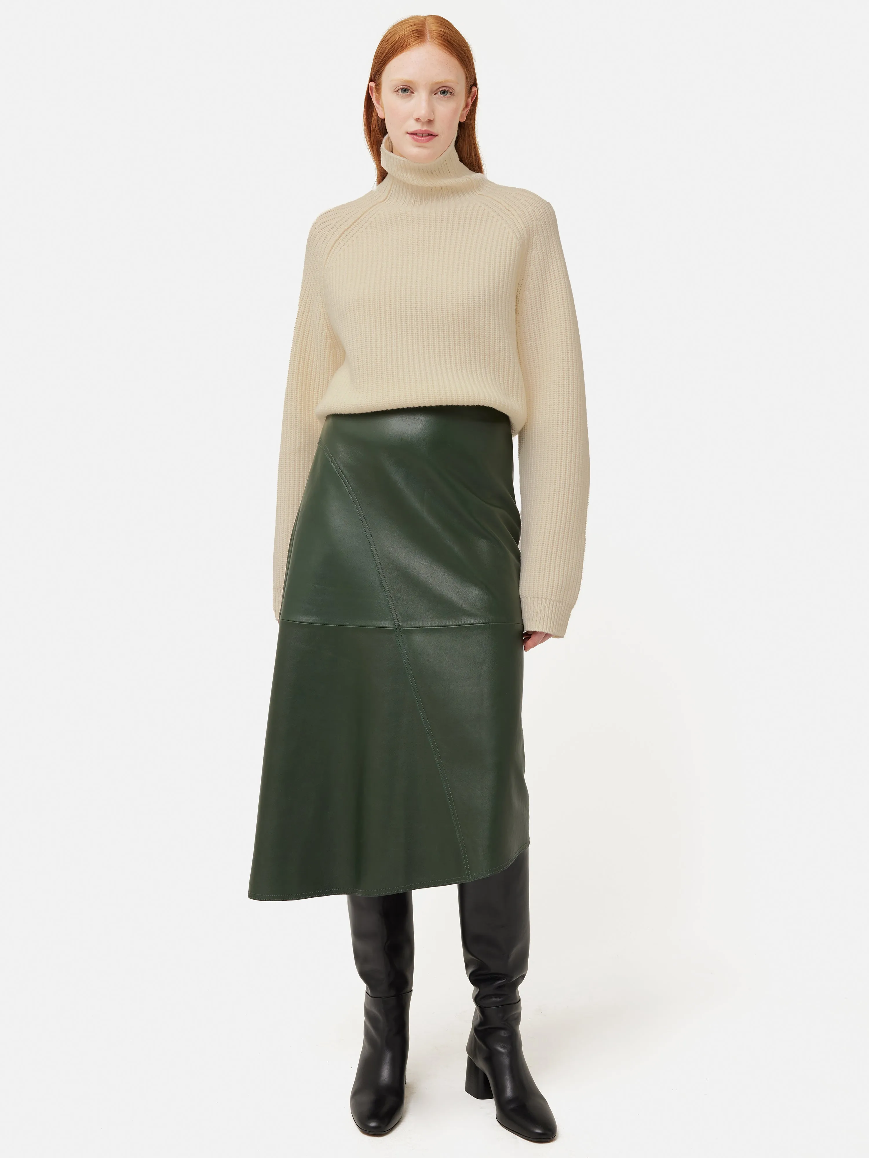 Merino Fishermans Rib Jumper | Cream sold by Jigsaw product image thumbnail 3