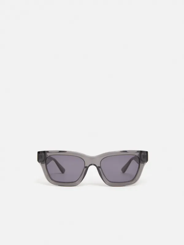 Bourne Wayfarer Sunglasses | Grey sold by Jigsaw