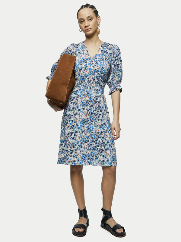 Rainbow Floral Tea Dress | Multi sold by Jigsaw