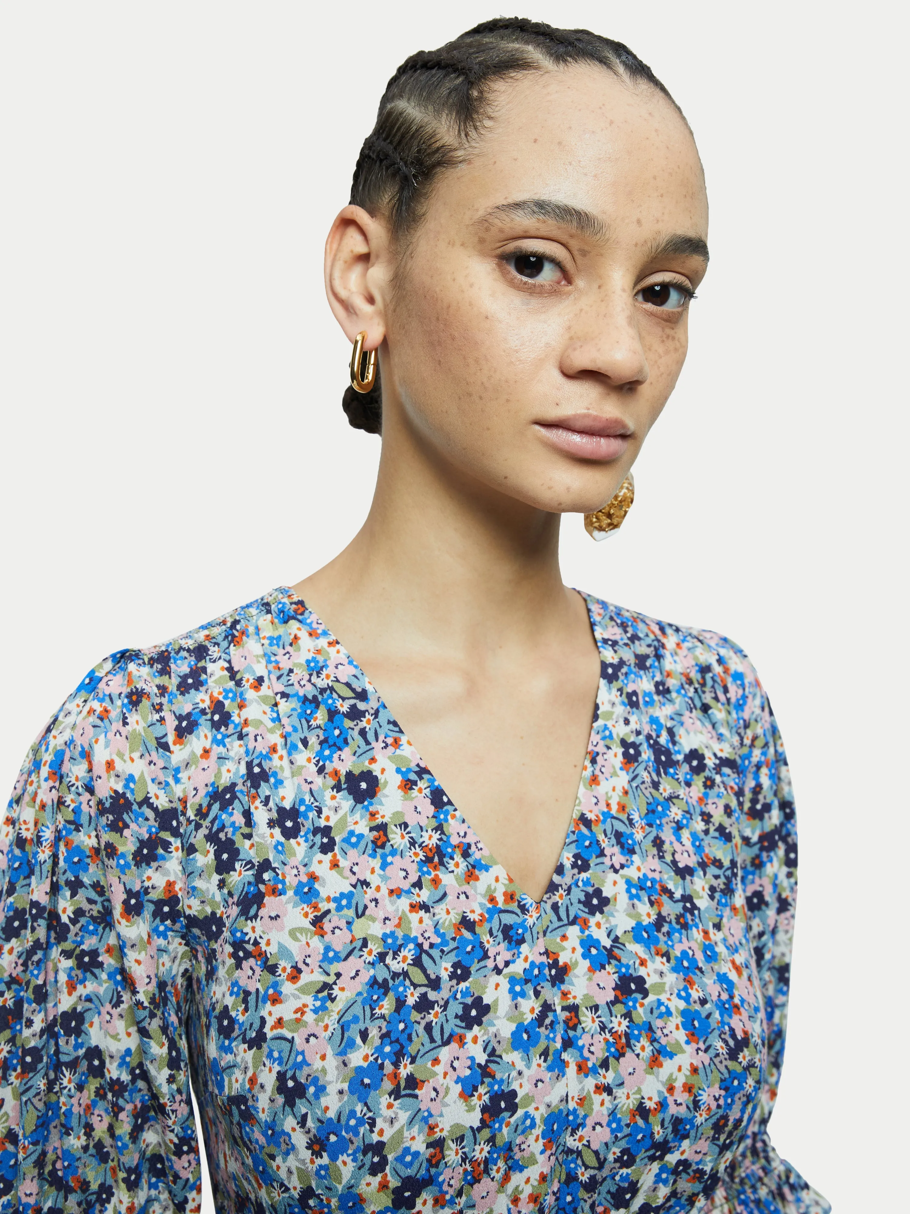 Rainbow Floral Tea Dress | Multi sold by Jigsaw product image thumbnail 2