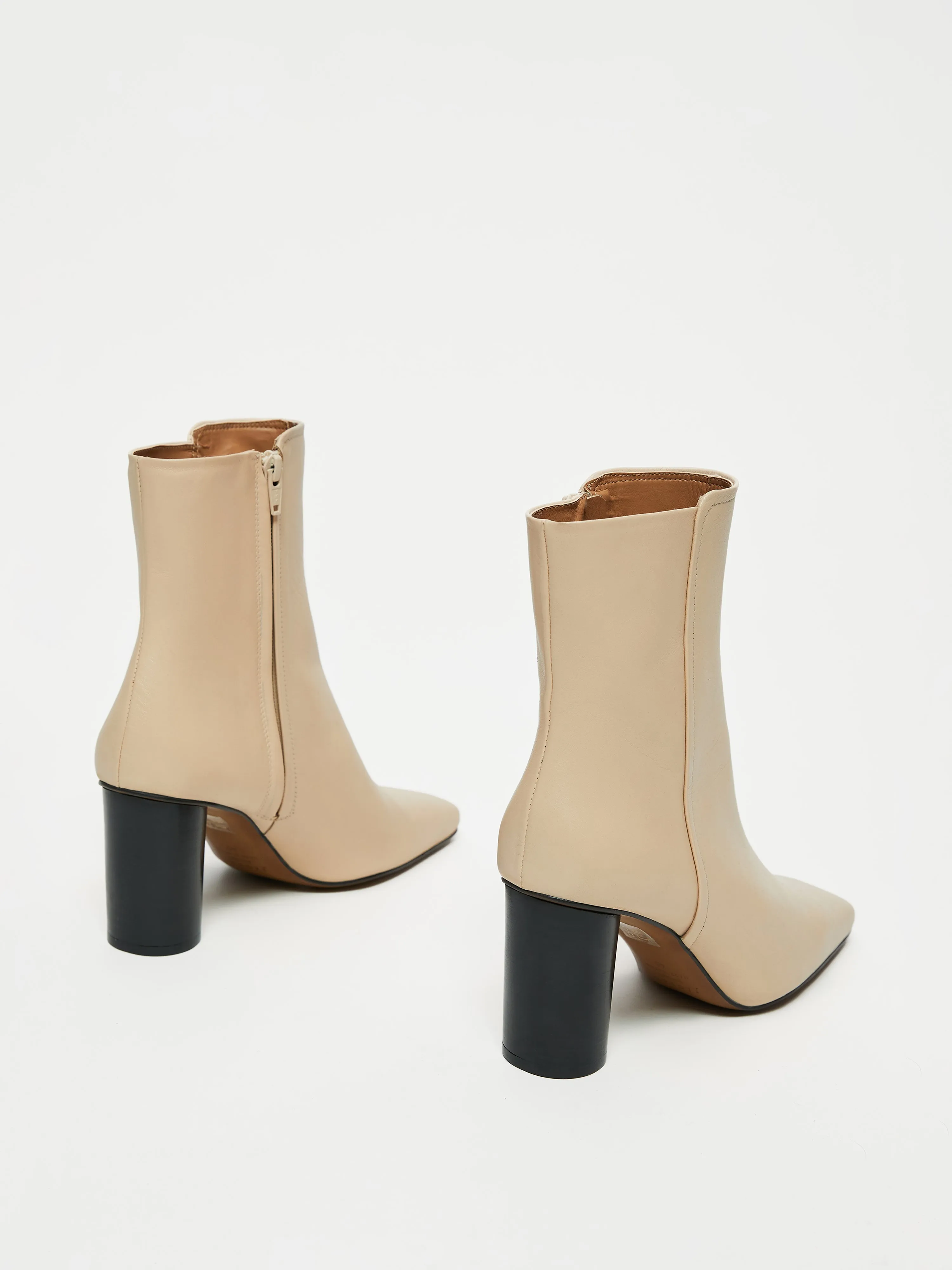 Pimlico Leather Heel Boot | Fawn sold by Jigsaw product image thumbnail 3