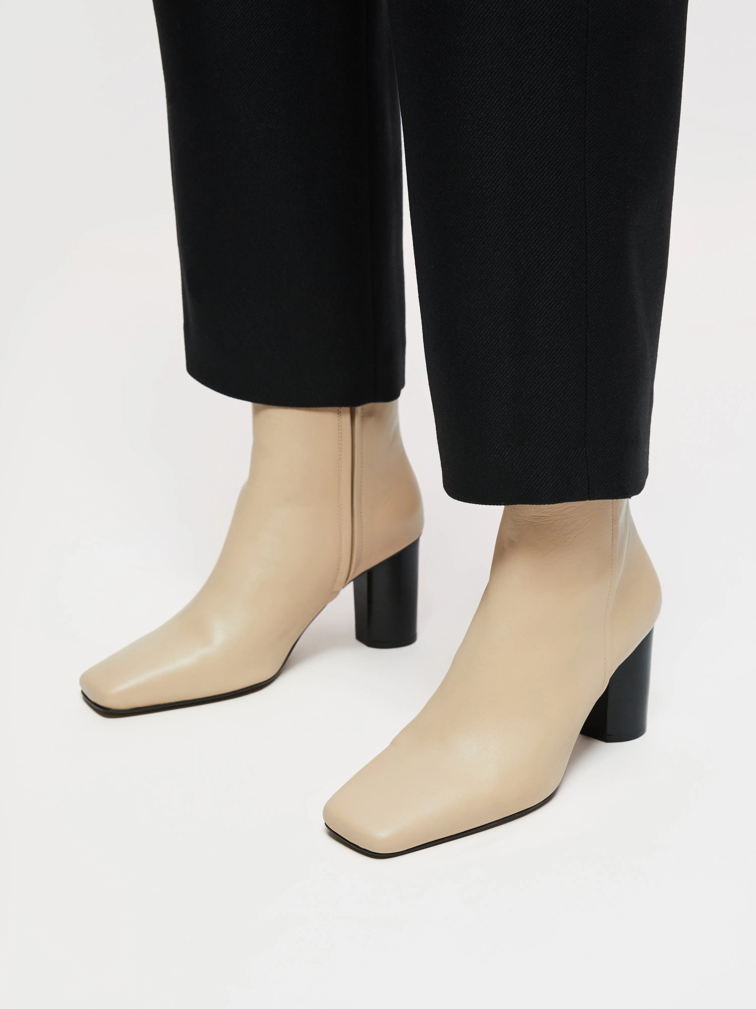 Pimlico Leather Heel Boot | Fawn sold by Jigsaw product image thumbnail 5