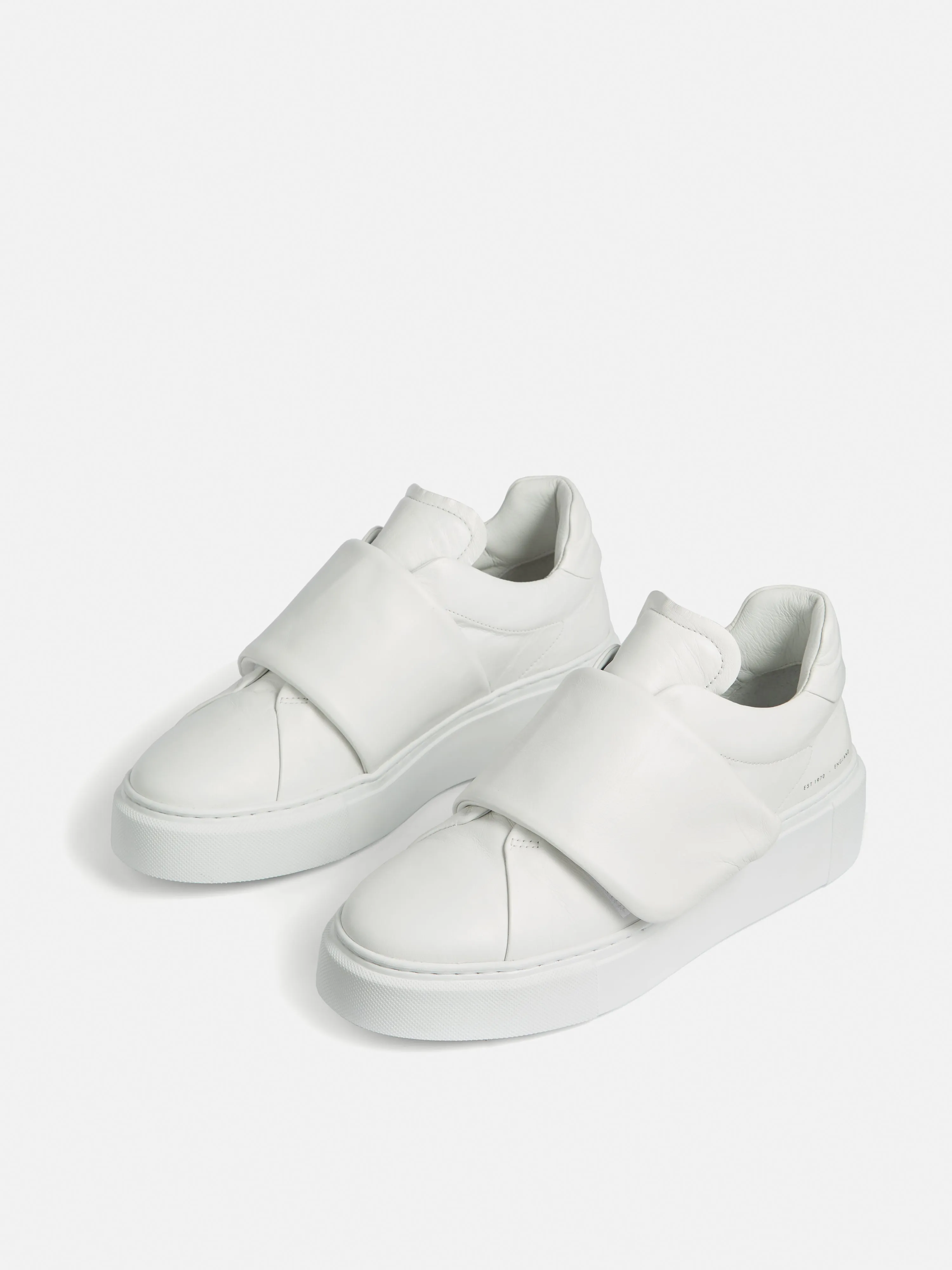 Rento Platform Leather Trainer | White sold by Jigsaw product image thumbnail 3