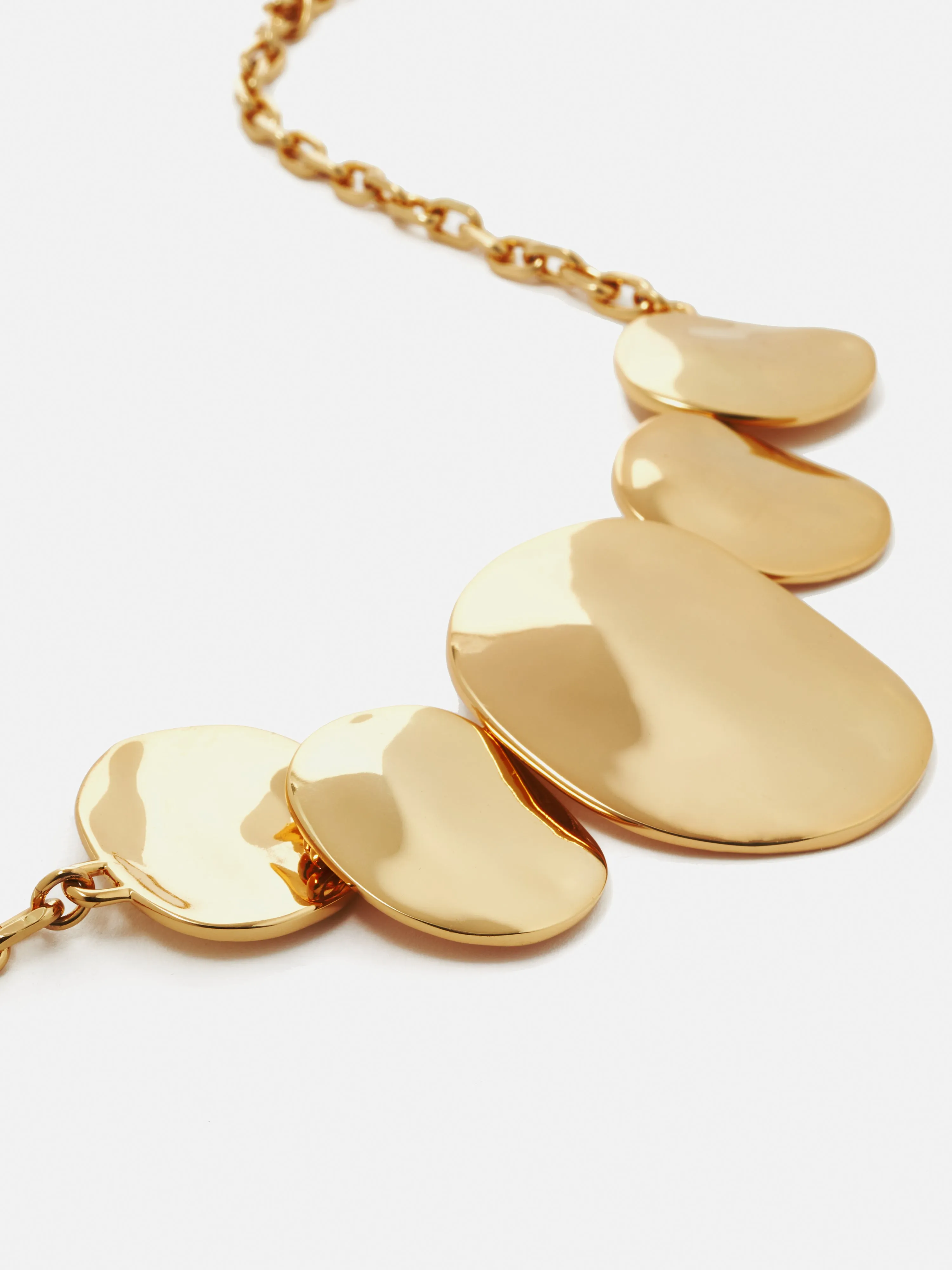 Hammered Disc Necklace | Gold sold by Jigsaw product image thumbnail 2