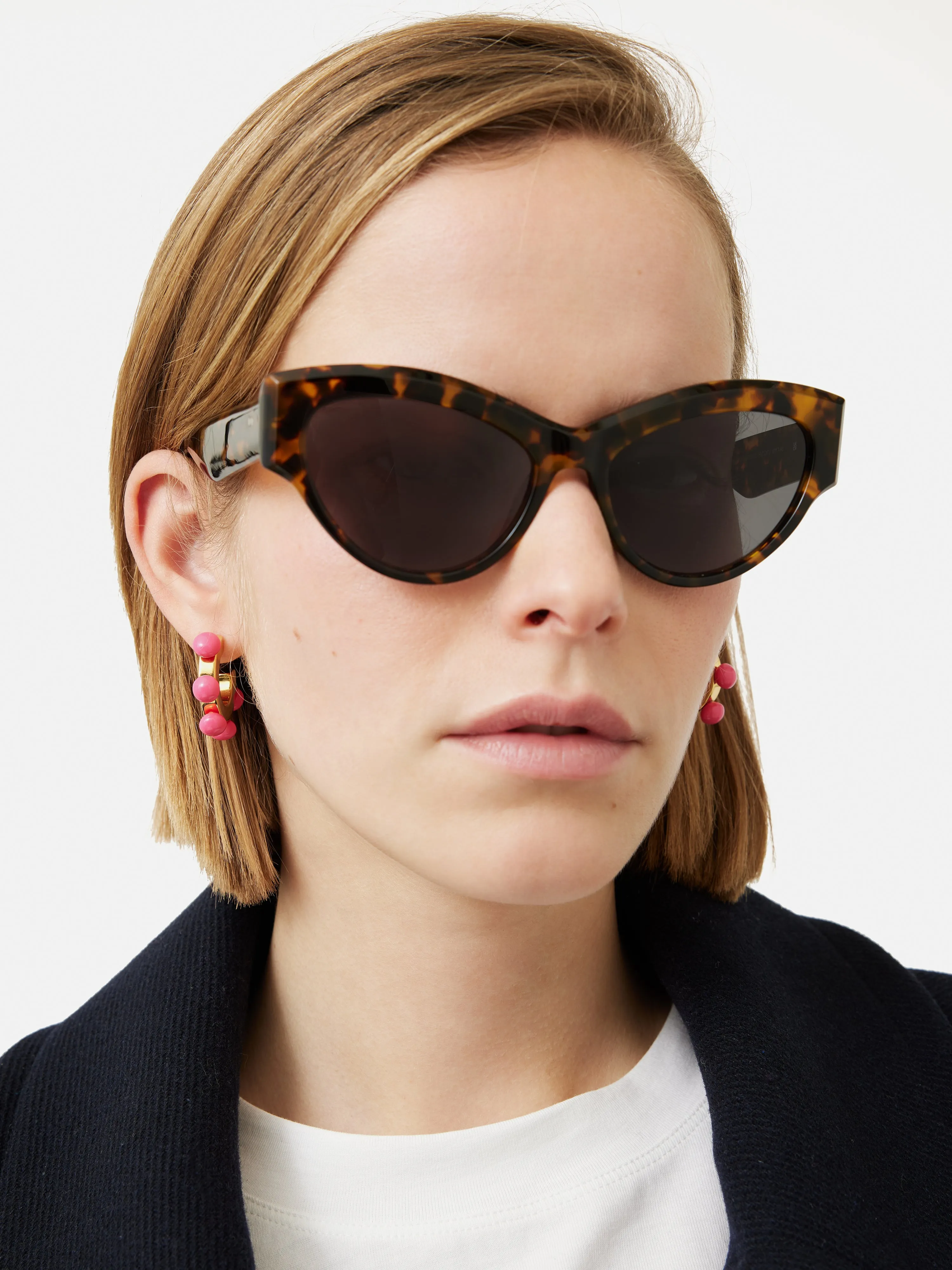 Ball Hoop Earring | Pink sold by Jigsaw product image thumbnail 2