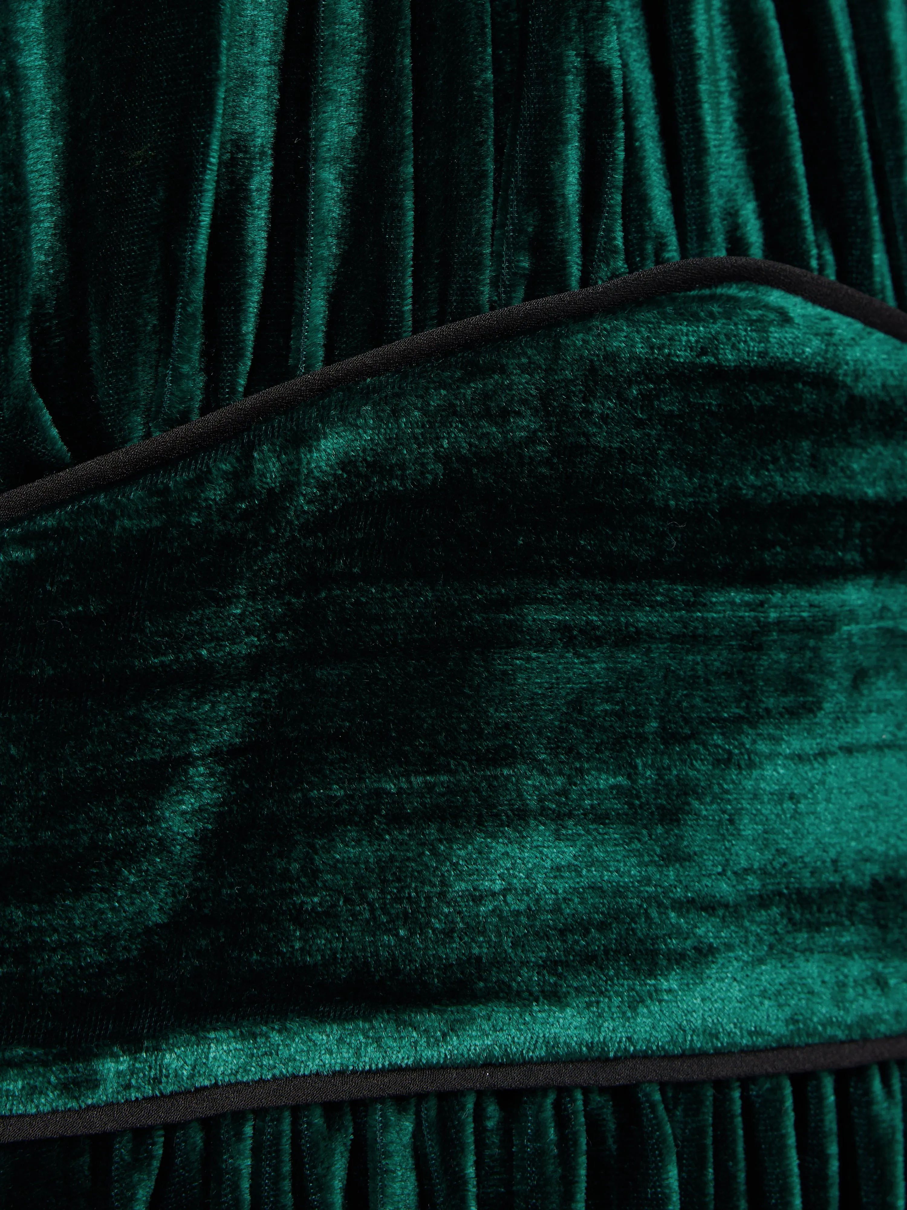 Velvet Plisse Dress | Green sold by Jigsaw product image thumbnail 4