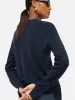 Linen Cotton V Neck Cardigan | Blue sold by Jigsaw