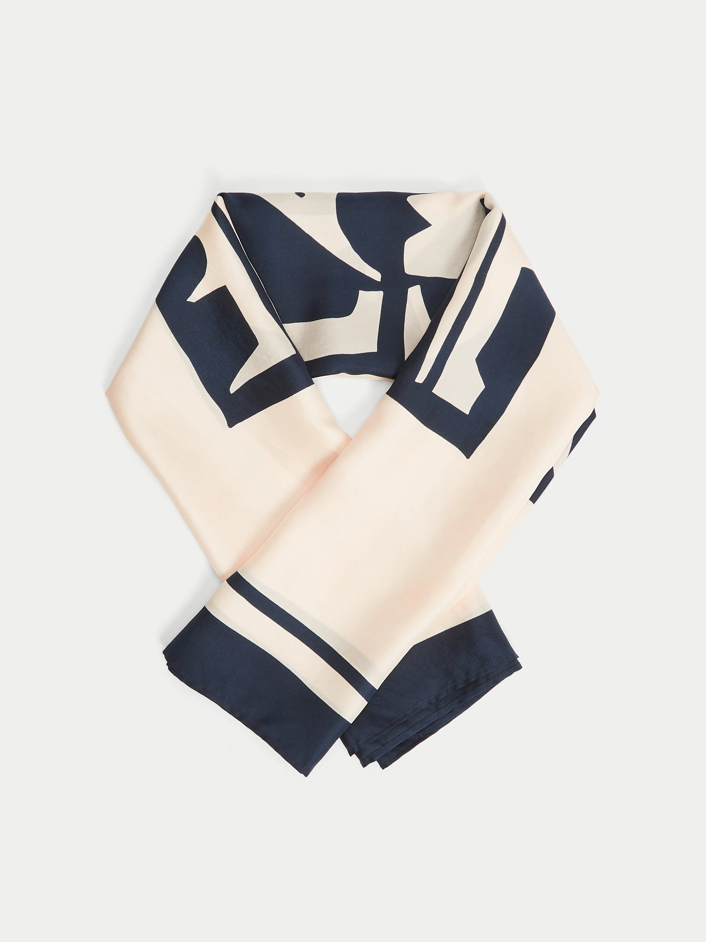 Creme De La Creme Silk Scarf | Cream sold by Jigsaw product image thumbnail 2