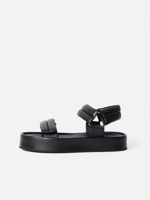 Raquel Platform Sandal | Black sold by Jigsaw